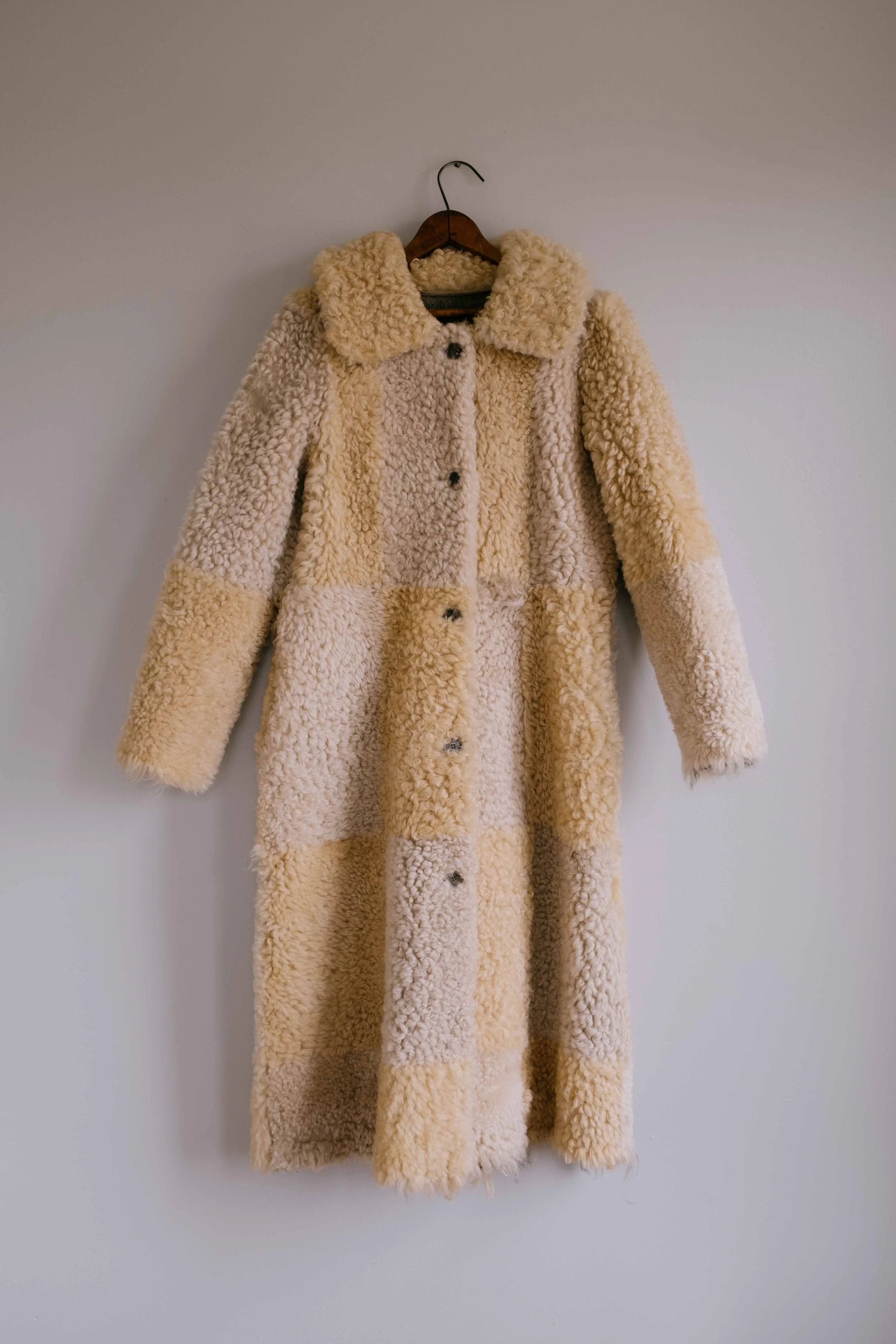 Milena Silvano Albizia Patchwork Color Block Coat