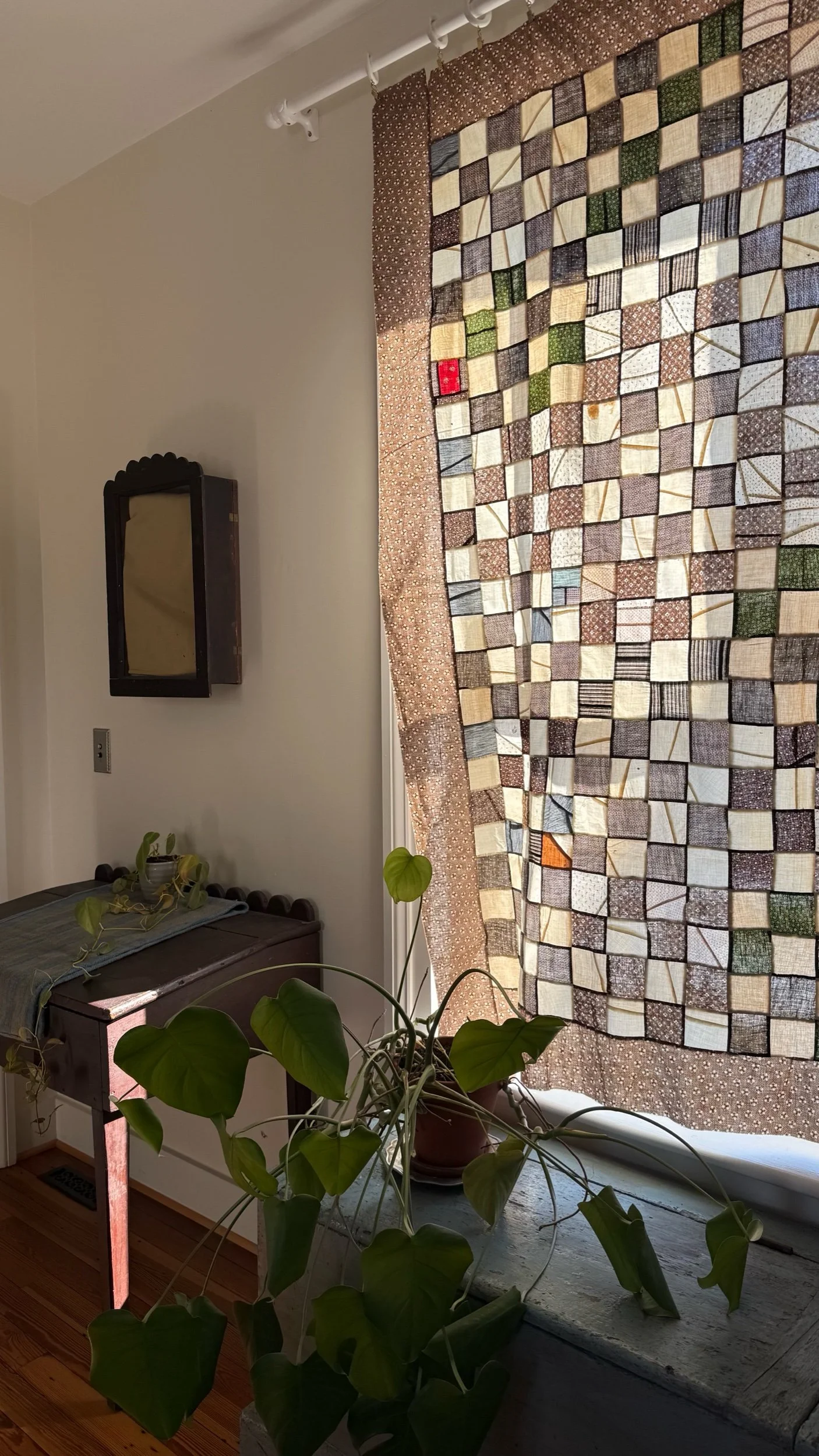 1880s Checkerboard Quilt Top