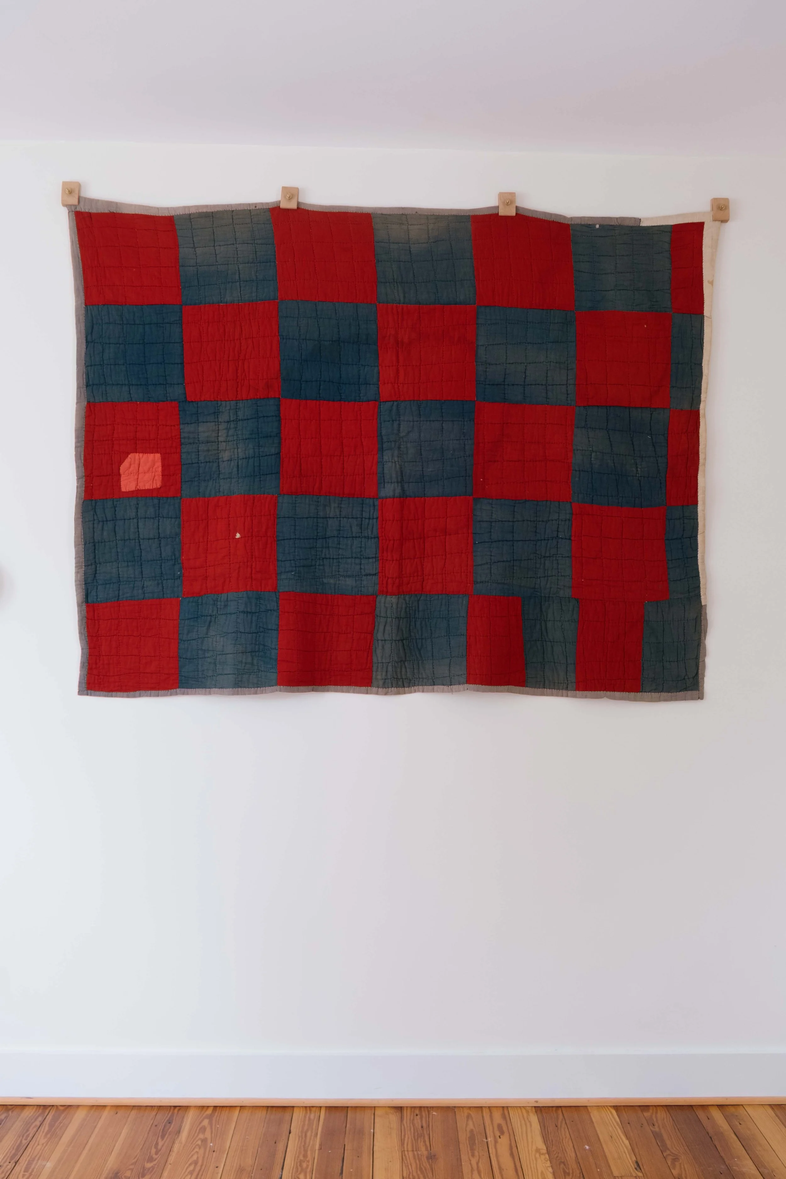 1900s Make-Do Large Patchwork Quilt