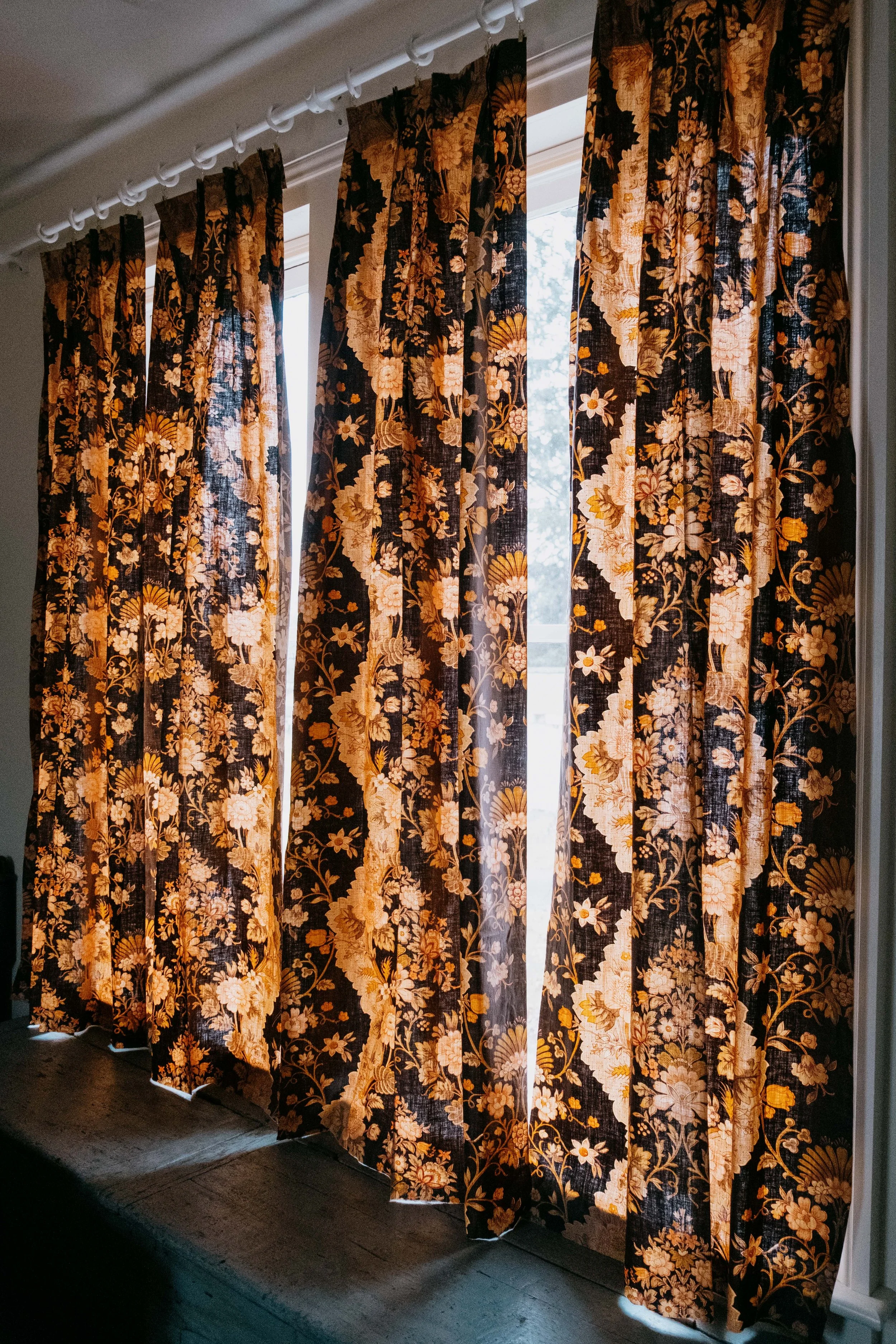 1890s Chintz Curtains