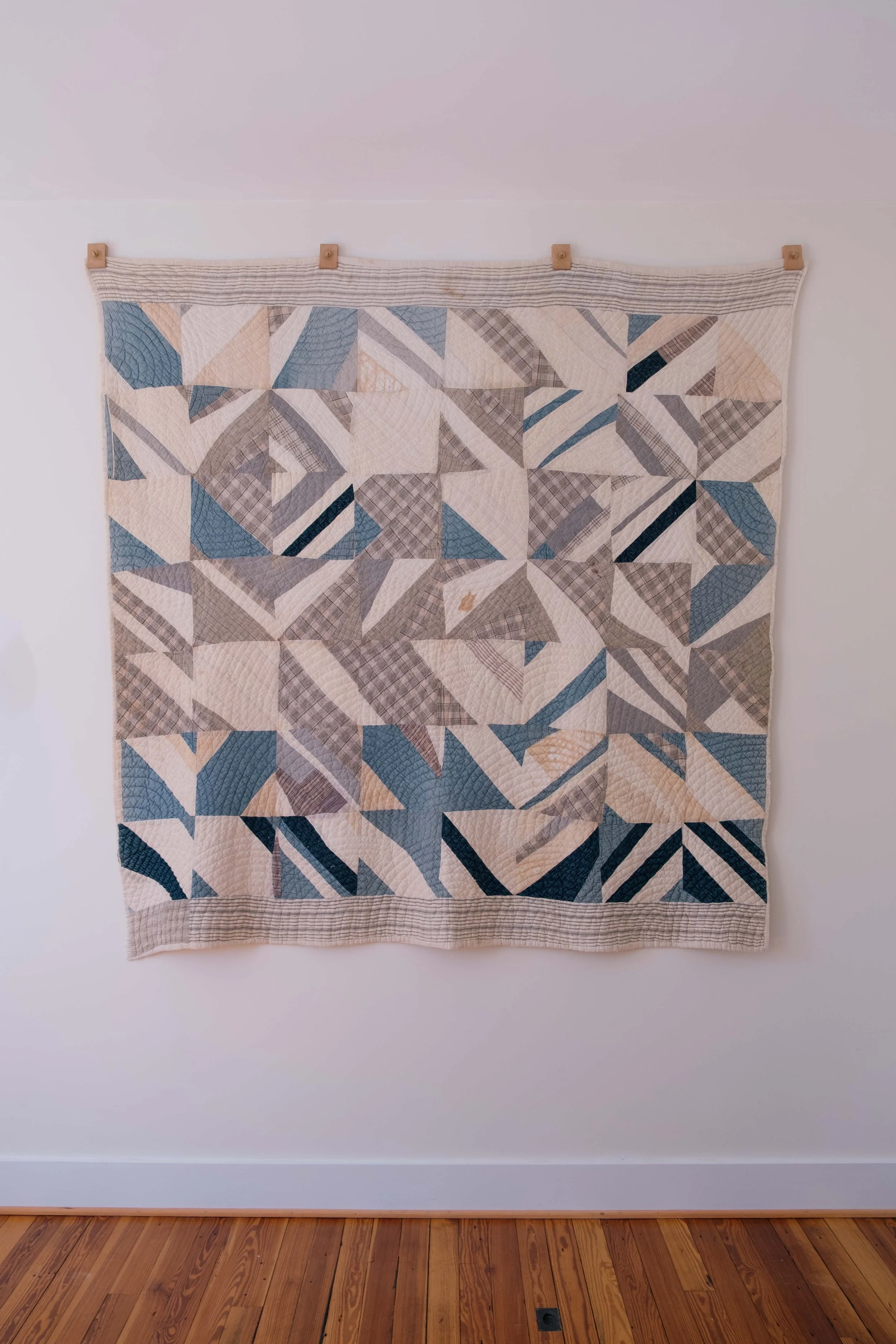 1900s Chambray String Quilt