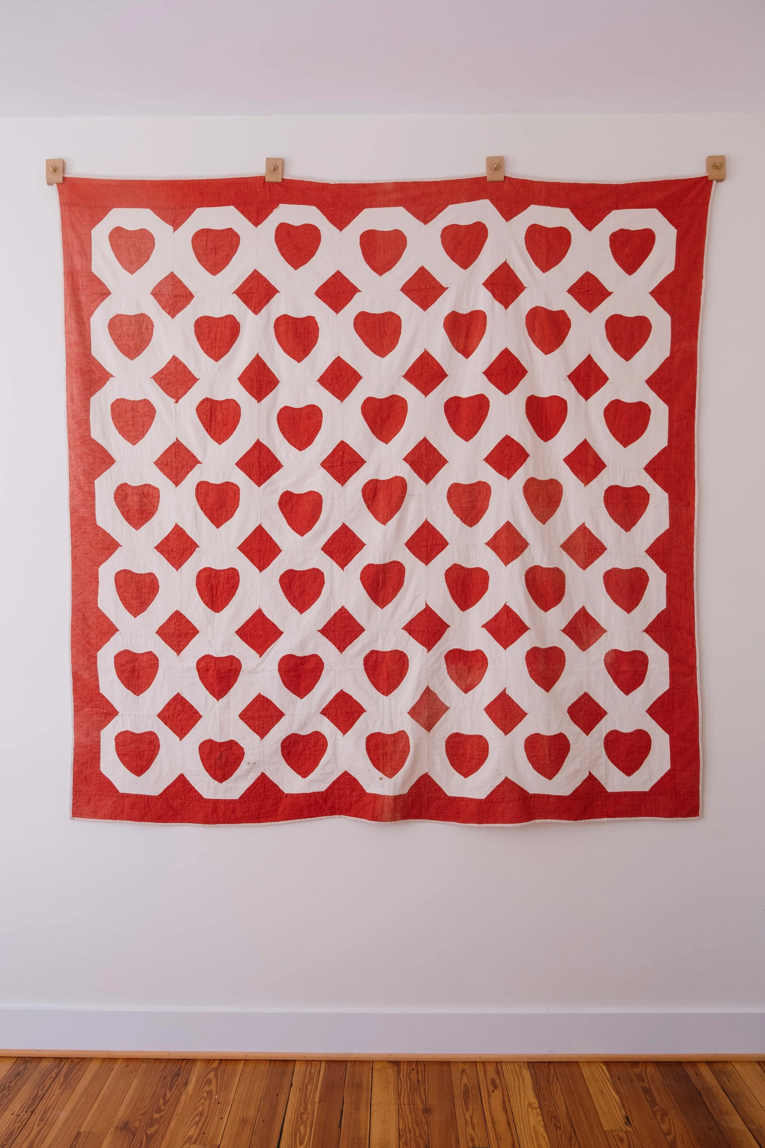 1890s Heart Applique Quilt