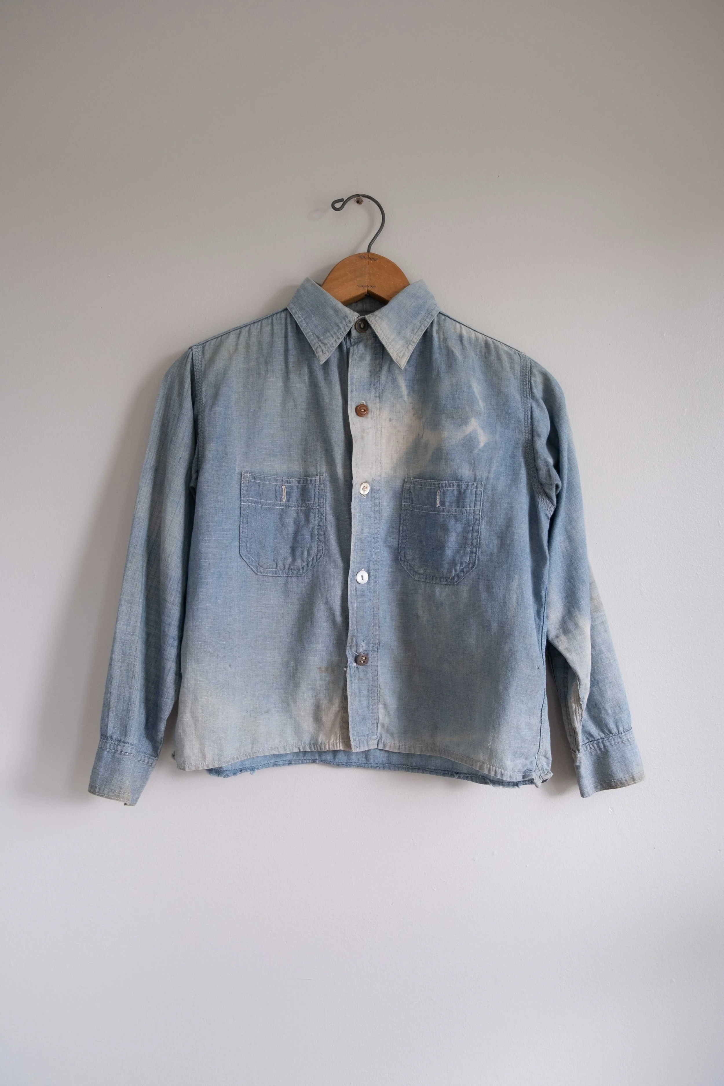 1940s Chambray Button Up