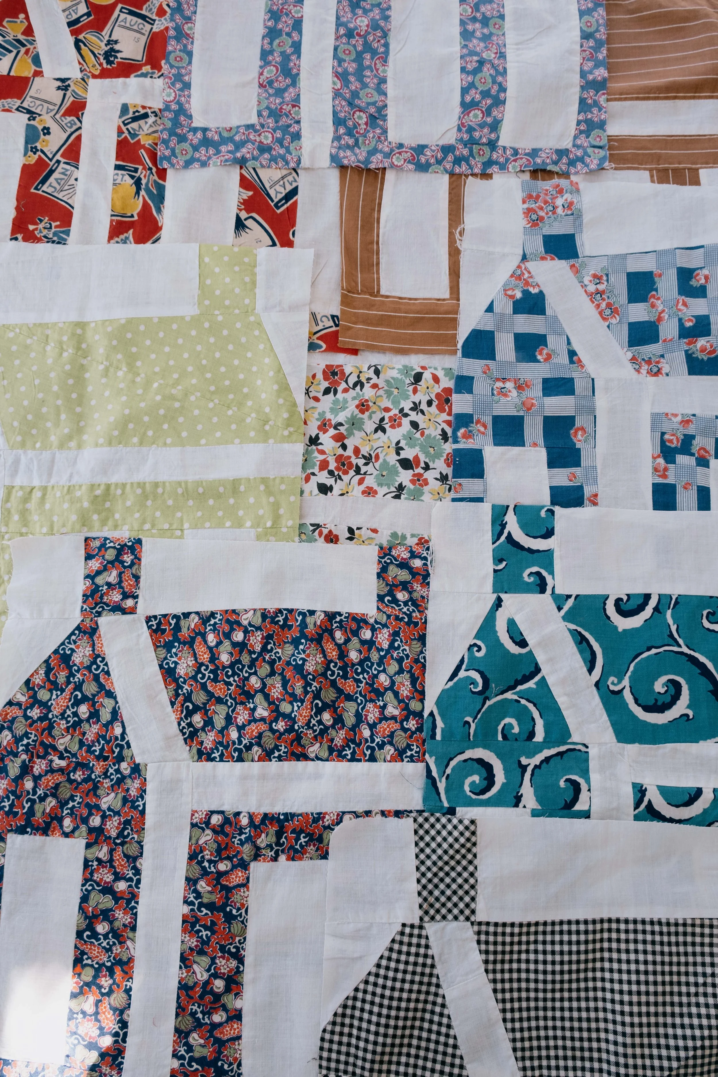 1940s Schoolhouse Quilt Blocks