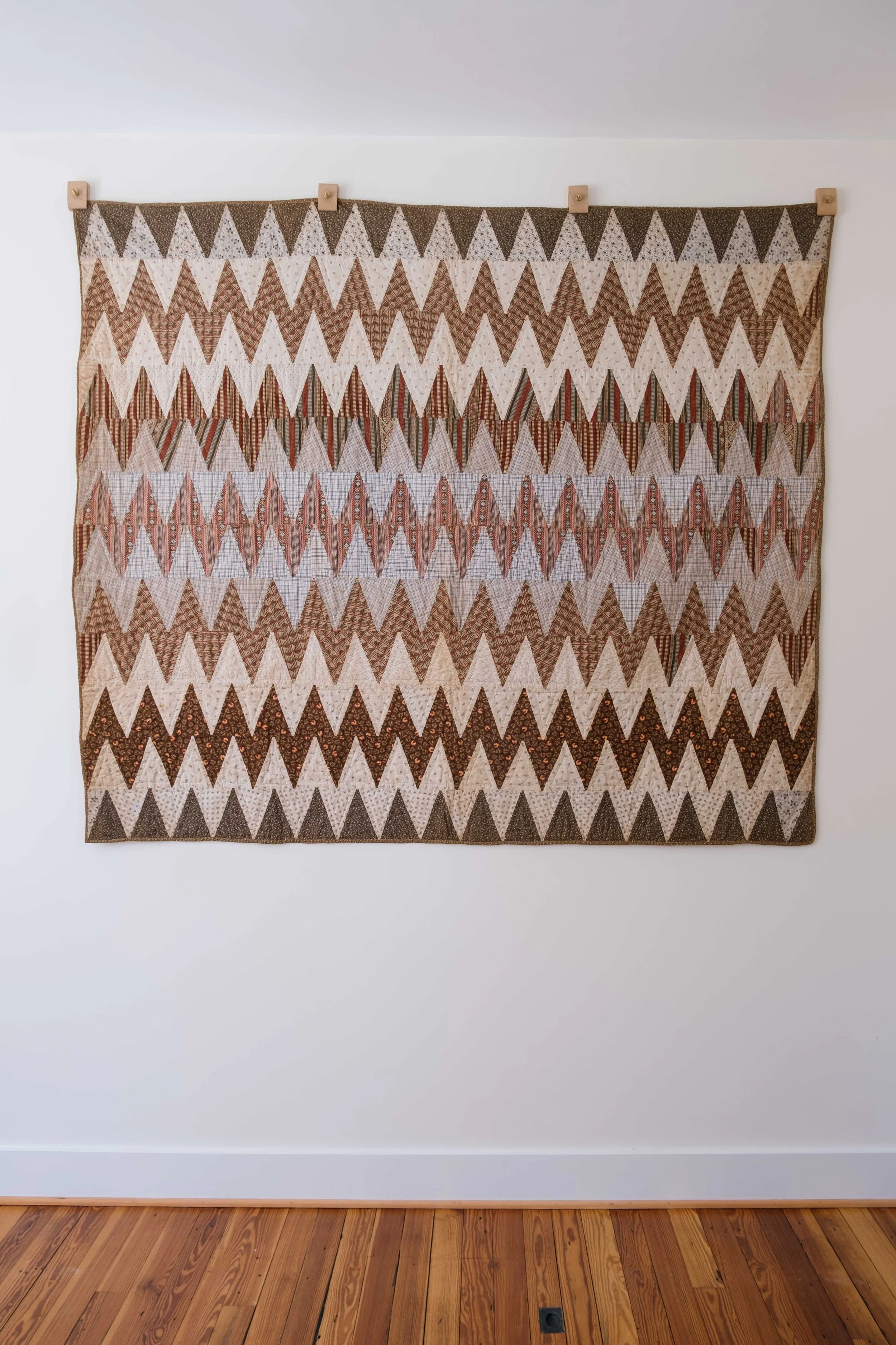 1880s Streak of Lightning Quilt