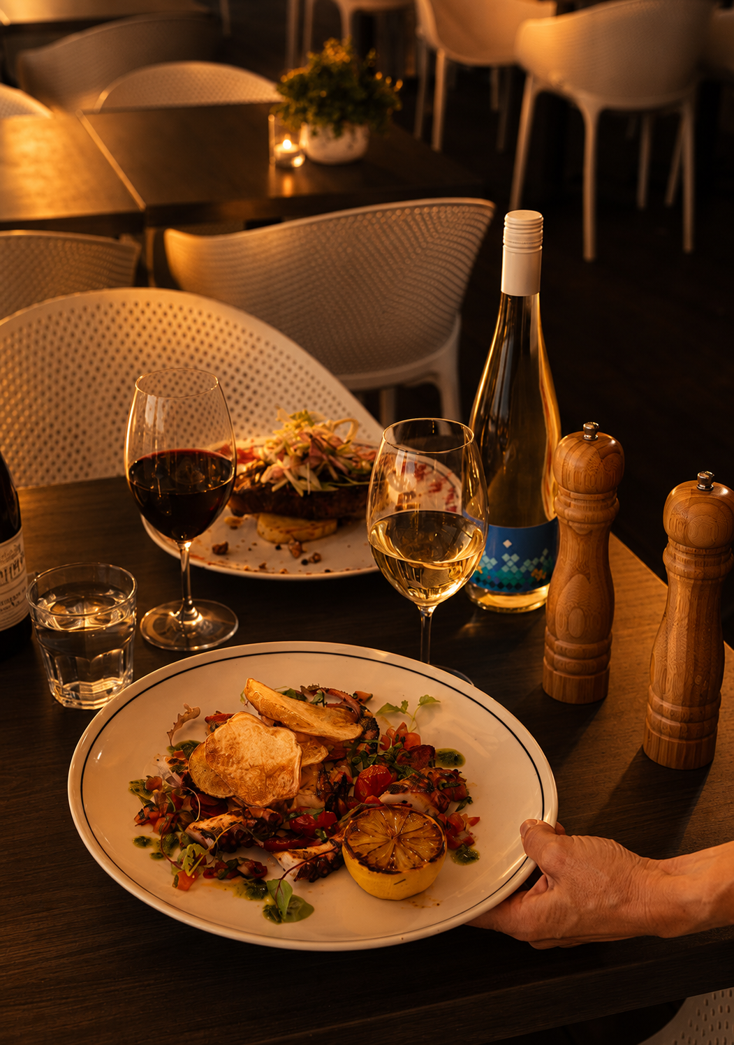 2 Mains &amp; Bottle of Wine | $69