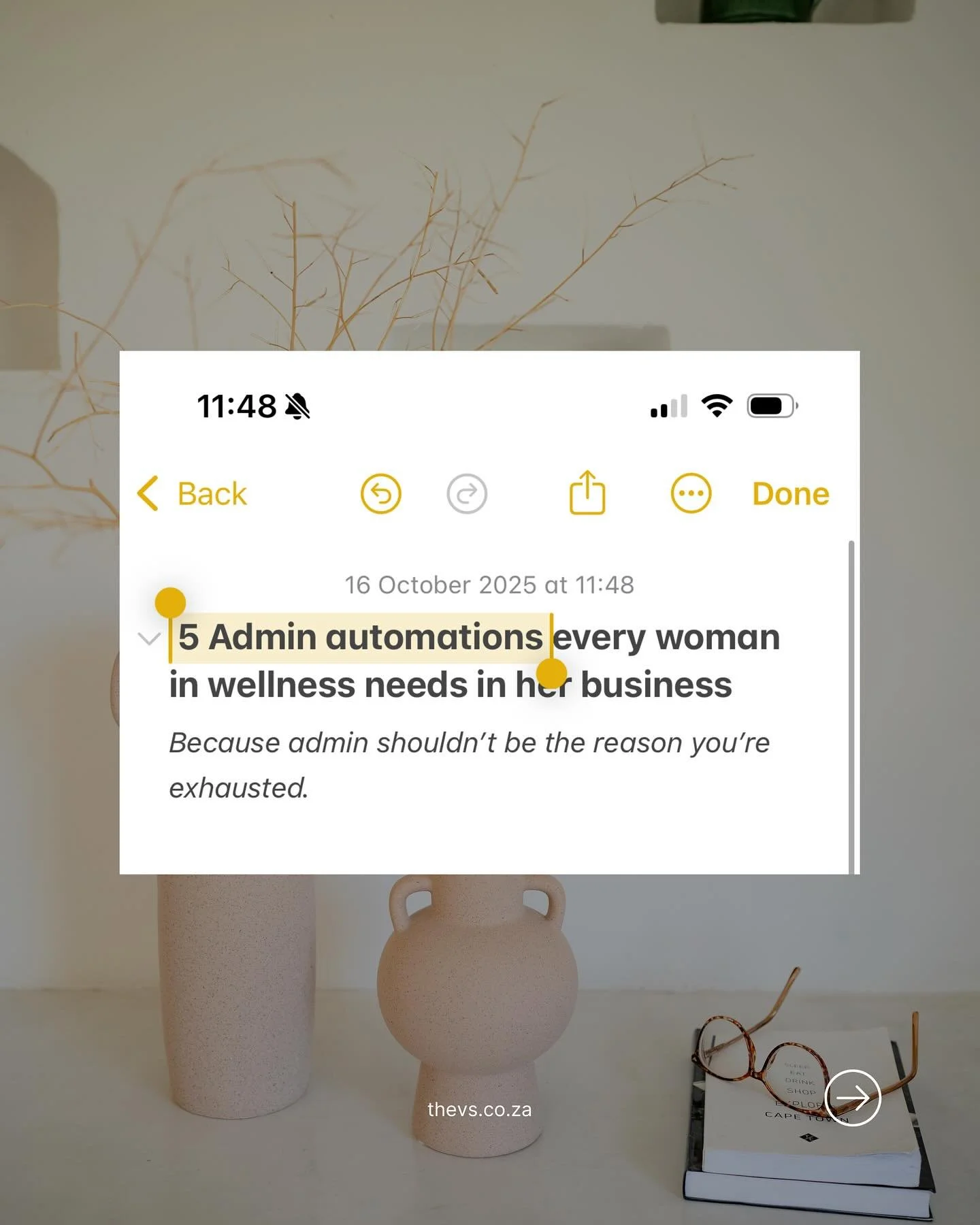 You don&rsquo;t need to do more in your business, you need to stop doing the same things twice. 👀

Here are 5 admin automations every woman in wellness should have in her business:

💻 Client onboarding:
Welcome emails &amp; forms sent automatically