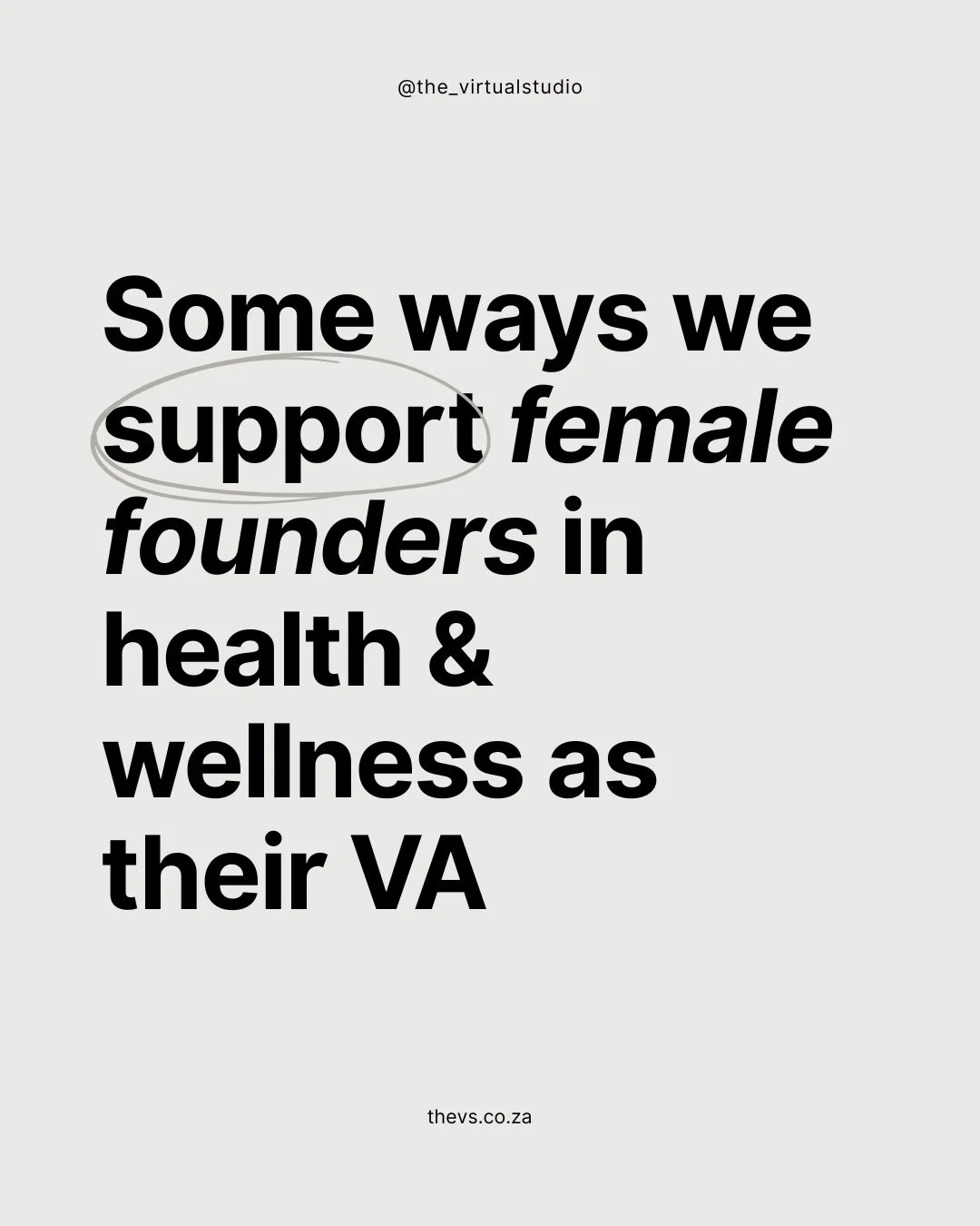 Running a wellness brand means wearing a lot of hats daily; content creator, admin manager, customer support, strategist, marketer&hellip; the list never ends.

That&rsquo;s where we come in 🤍

We support female founders behind the scenes by helping