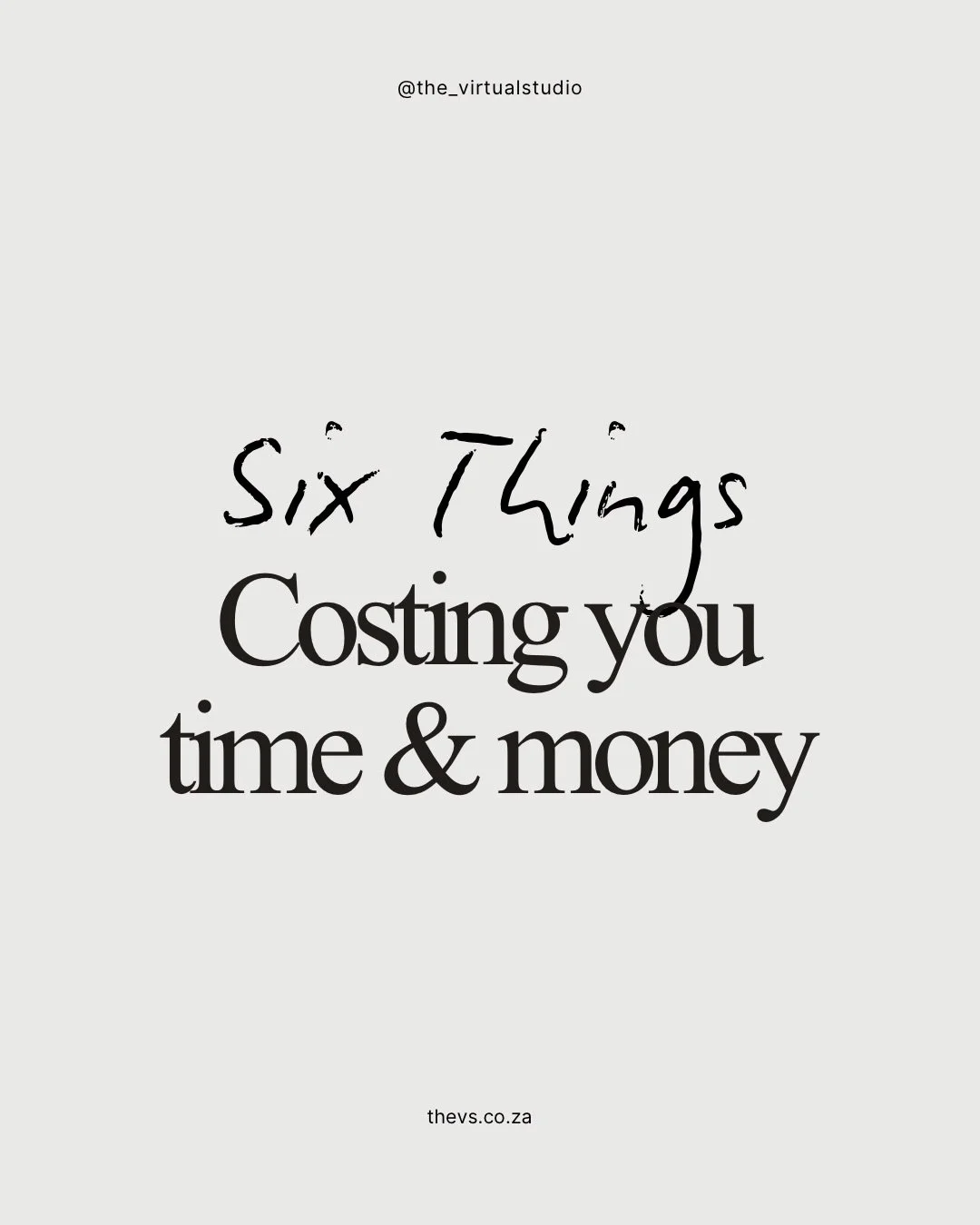 If you&rsquo;ve ever thought:

&ldquo;Ag, I&rsquo;ll just do it myself.&rdquo;

This one&rsquo;s for you 😉

A lot of the things costing you time in your business aren&rsquo;t the big things.

👉 It&rsquo;s replying to emails.
👉 Updating your websit