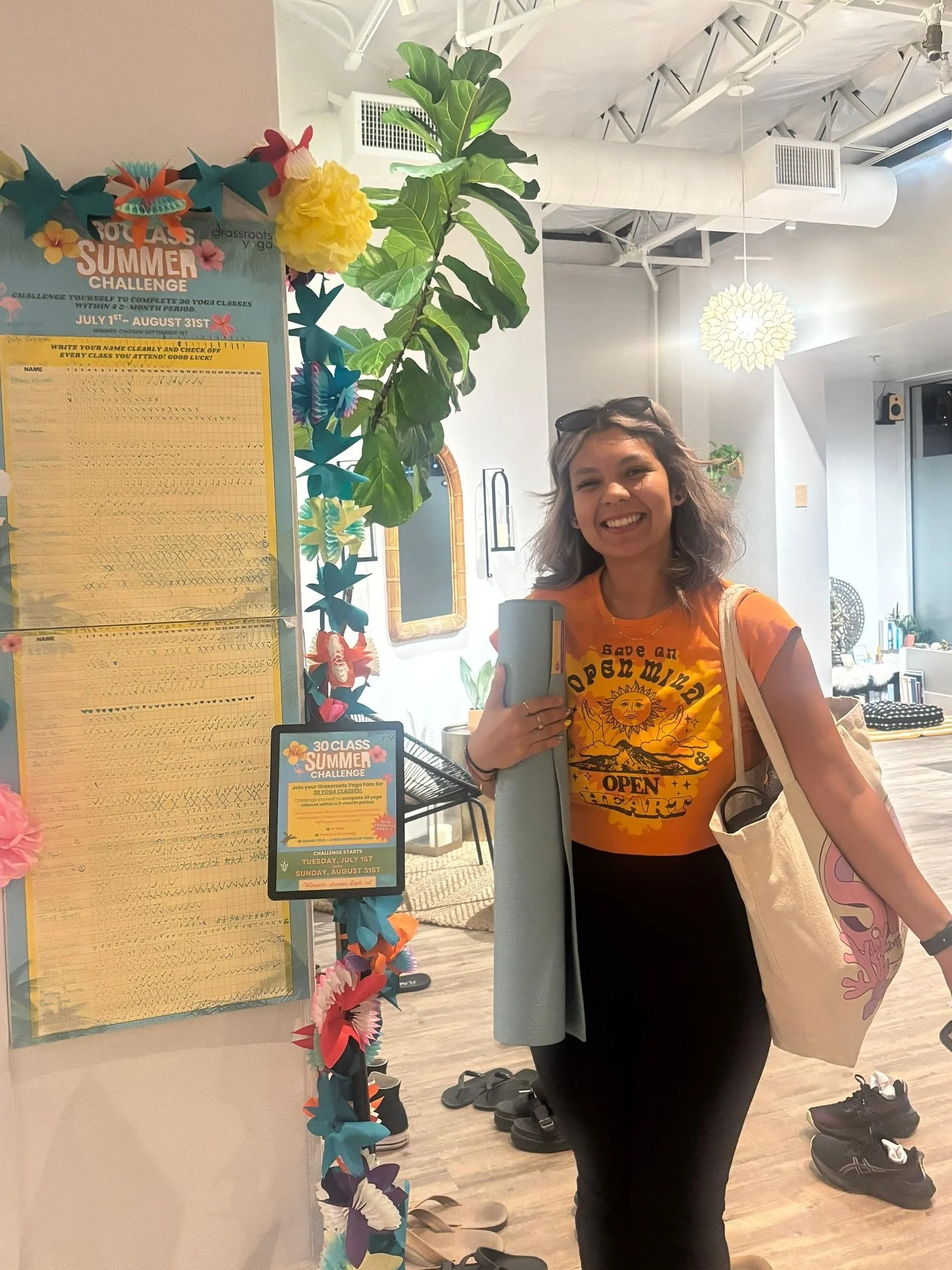 Congrats to all the rockstars who have completed 30 classes for our Summer Challenge! 🎉

After today, there are TWO DAYS LEFT to get those last few classes in and qualify for the grand prize of SIX MONTHS OF FREE YOGA!

If you&rsquo;re almost there,