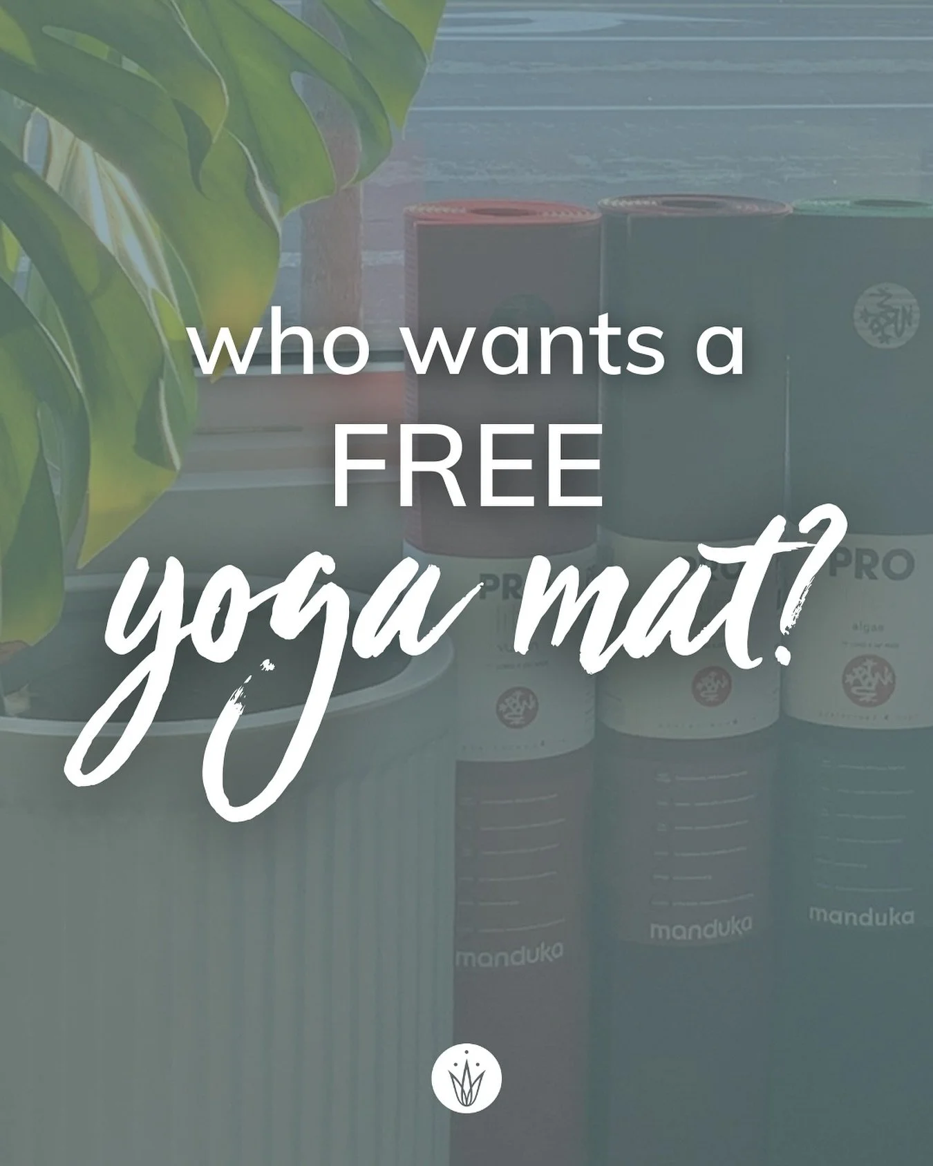 ✨ YOU get a yoga mat! YOU get a yoga mat! EVERYONE* GETS A YOGA MAT**!! ✨

*Everyone who signs up for a membership in September gets a yoga mat.

**Unless you want a yoga towel. In which case, you get a towel. 

You read all of that correctly, we are