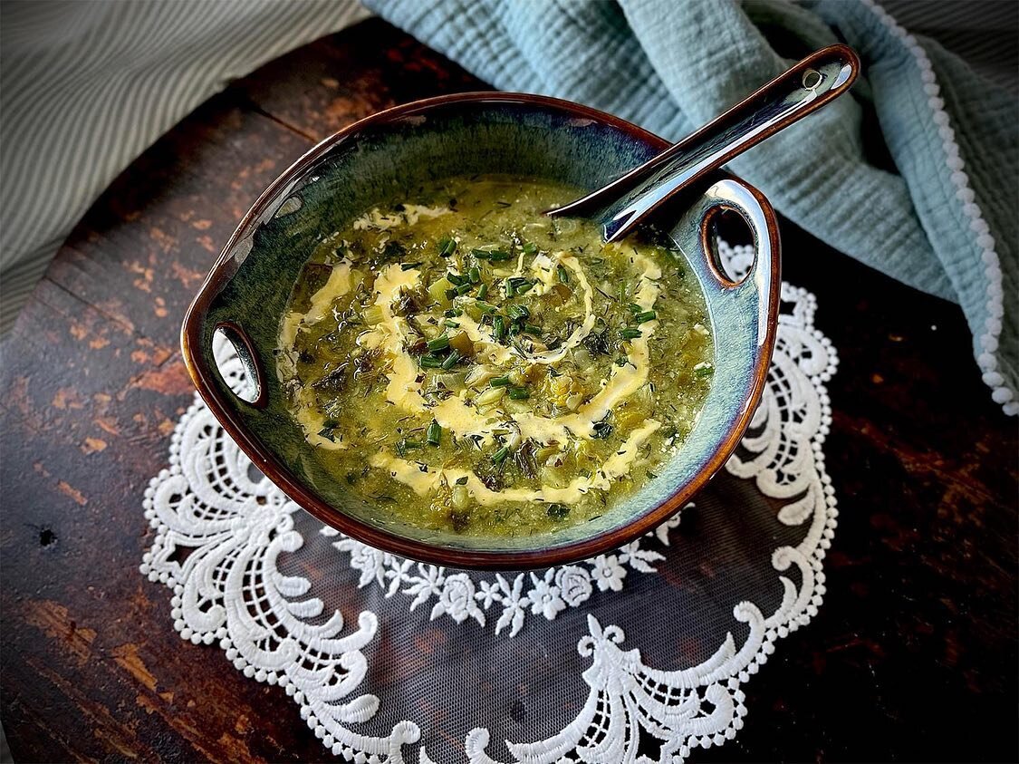 Greek Easter Mageiritsa Soup

In Greece, this Easter soup is always served after midnight on the eve of Easter Sunday, to break the 40 day lent. It is traditionally prepared using offal of the Sunday lamb, rice and greens. Our recipe is a delightful 