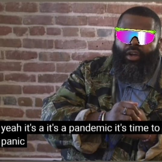 This is tight! I messed around this corona and became a big time film producer ( the glasses don't lie). I helped produce @atbmm Pundemic!: A documentary about the resilience and tenacity of the underground comedy scene in California during the 2020 