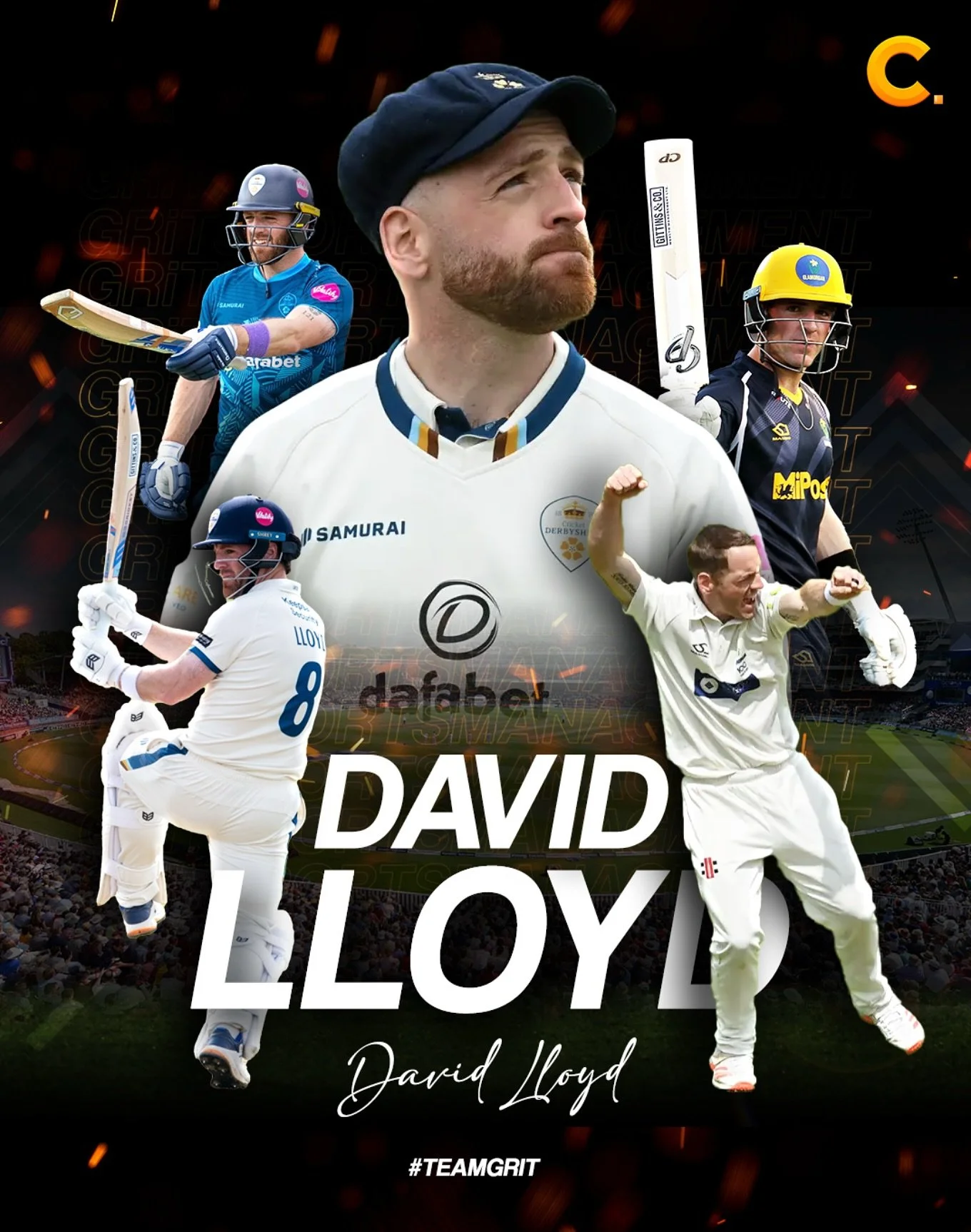 DAVID LLOYD 🏏
A career lasting over 13 years, over 9,000 runs, 144 wickets, a high score of 313* a genuine class act!
Thank you Lloydy and huge congratulations on such a a fantastic career, enjoy your retirement! 
#davidlloyd #retirement #cricket