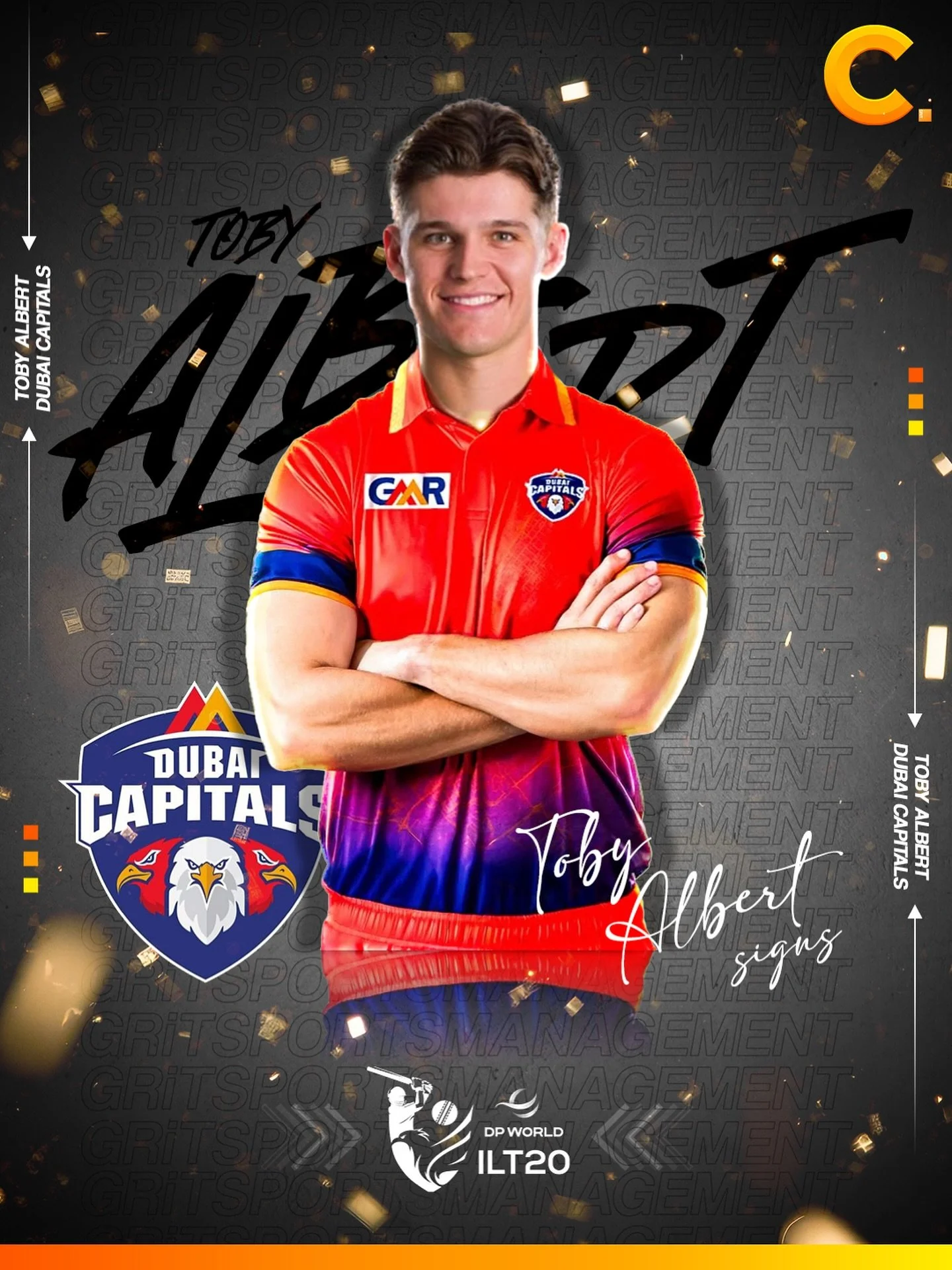 TOBY ALBERT ✍🏻🔥
Things you love to see 👀 @toby_albert x @dubaicapitals @ilt20official 🤝🏻 🏏
#tobyalbert #ILT20 #DPWorldILT20 #WeAreCaptials #SoarHighDubai #TeamGRiT #Guidinggreatness #gritcricket