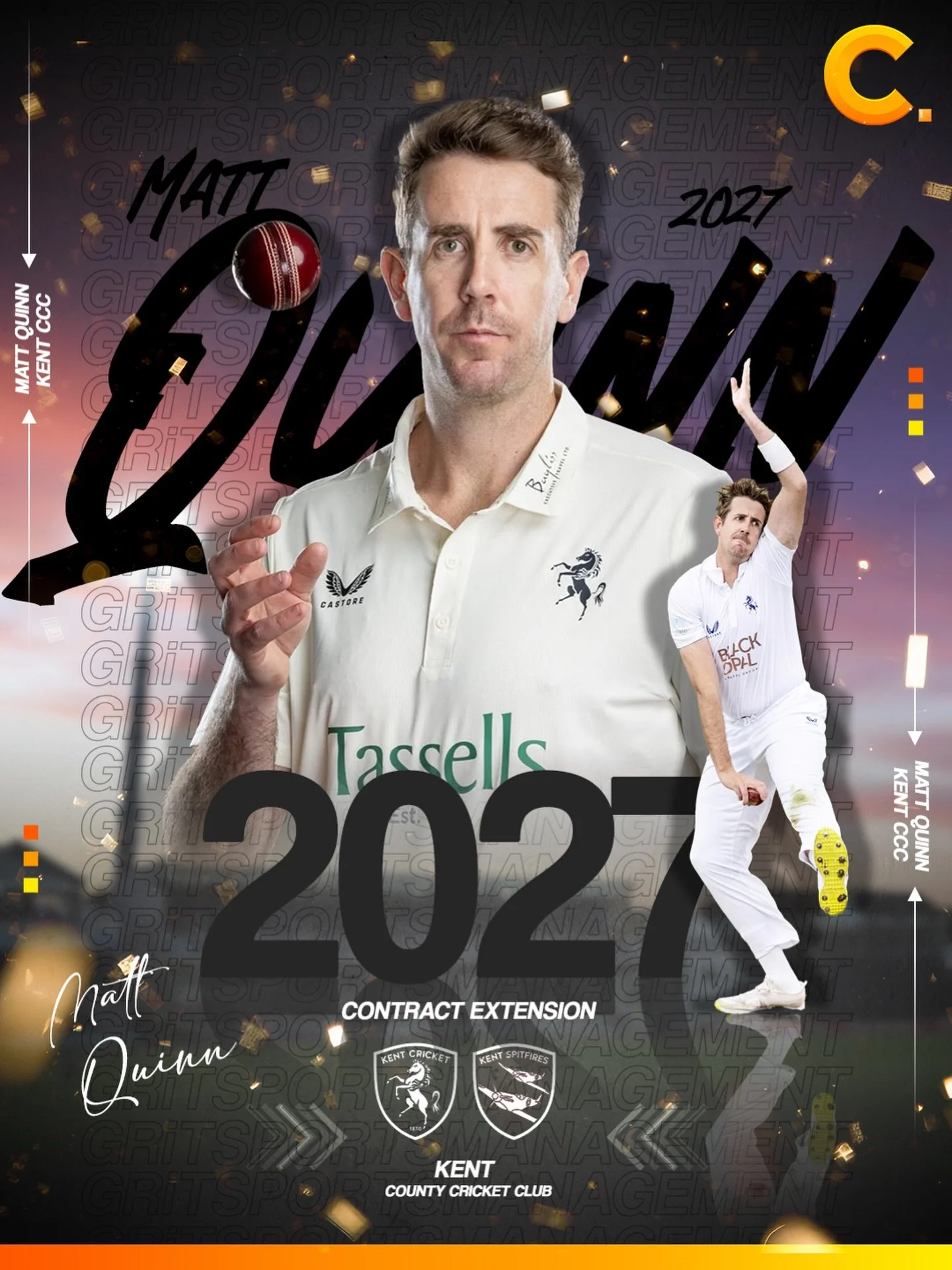 MATT QUINN 🔥🏏

2 more years signed and sealed! 

@kentcricket x @matthewrquinn 

#mattquinn #kent #spitfires