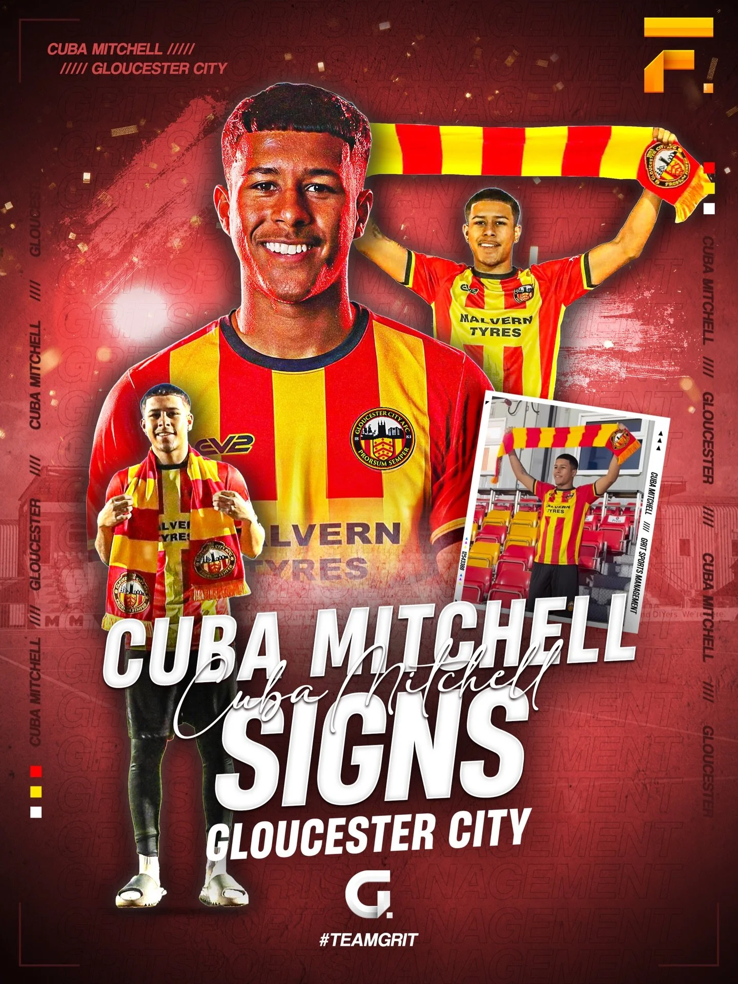 CUBA MITCHELL SIGNS ⚽️ 🔴🟠⚪️

Here we go! @cubamitchell._  X @gloucestercityafc 🫱🏻&zwj;🫲🏼

#cubamitchell #soccer #gloucestercity