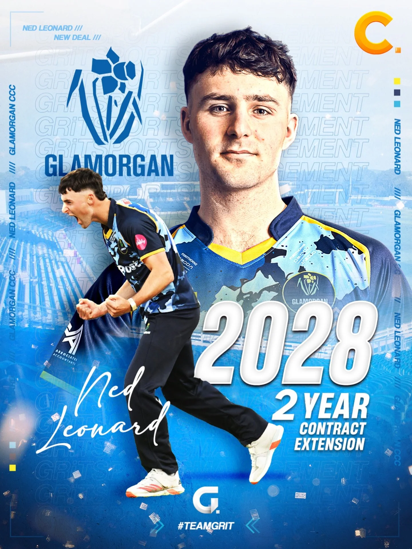 NED LEONARD SIGNS ✍🏻🔥

Pace, Skill, Professional. Ned signs a 2 year contract extension! 

#nedleonard #glamorgan #cricket