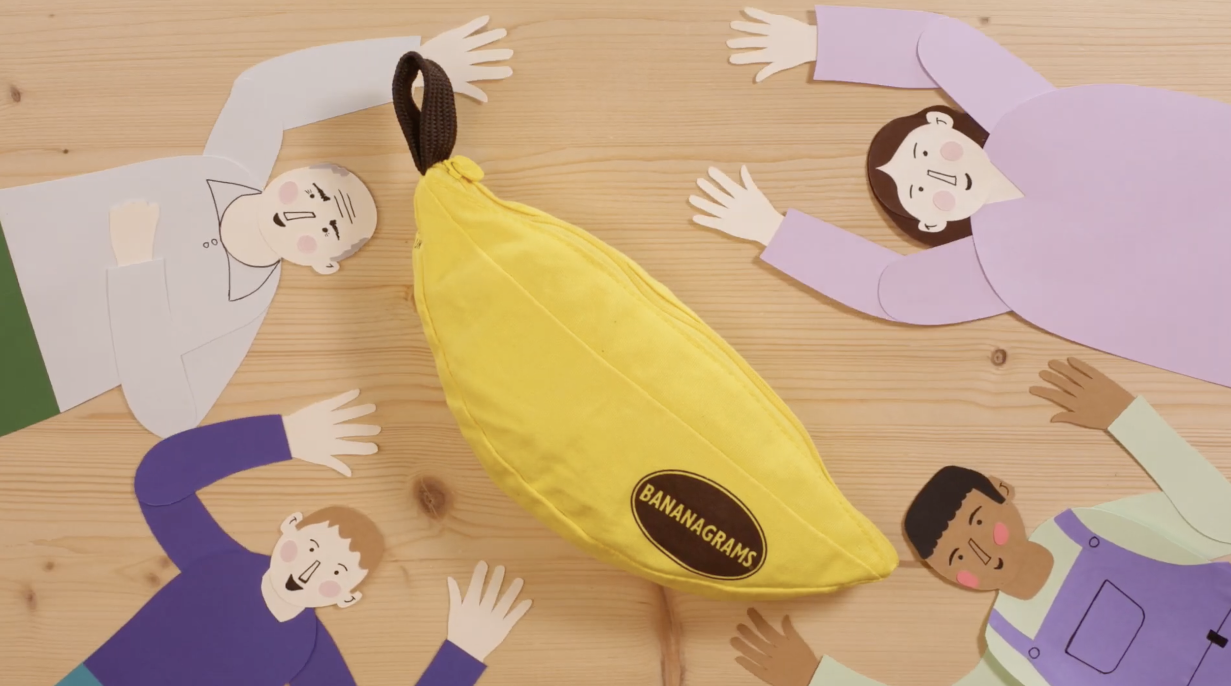 Bananagrams / Paper craft animation 