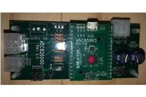 Green Raspberry Pi circuit board with ports and components.