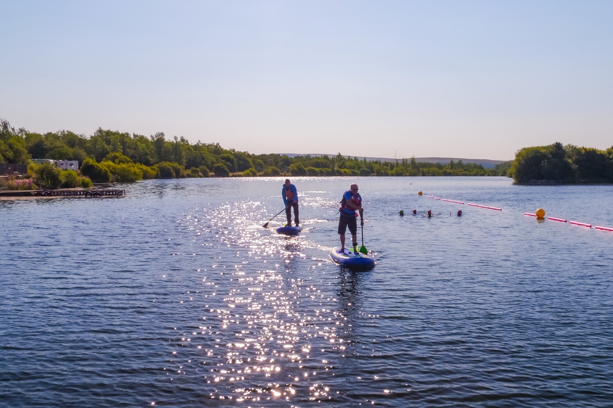 SUP-boarding-at-parc-bryn-bach