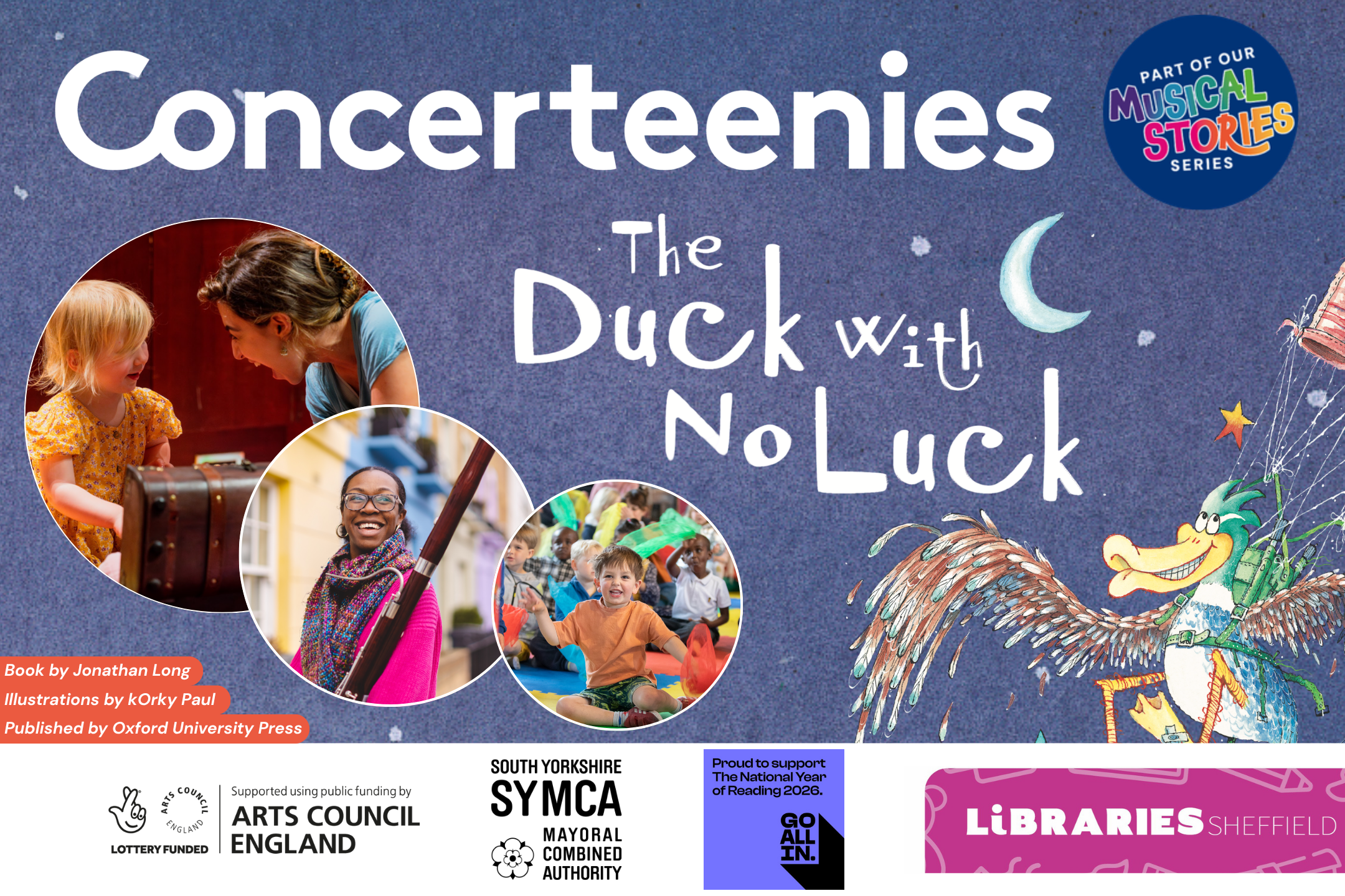 Musical Stories | The Duck with No Luck Sheffield Libraries Tour