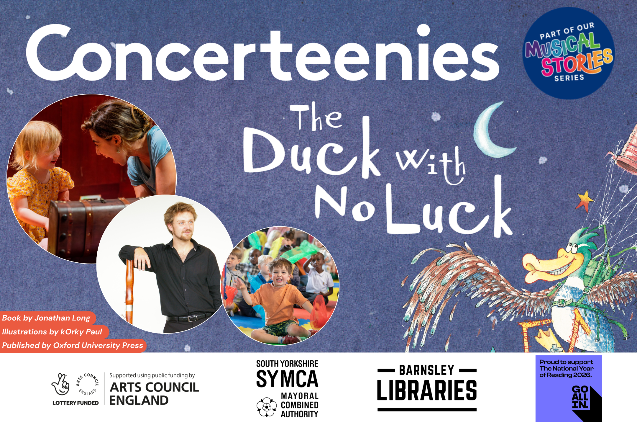Musical Stories | The Duck with No Luck Barnsley Libraries Tour