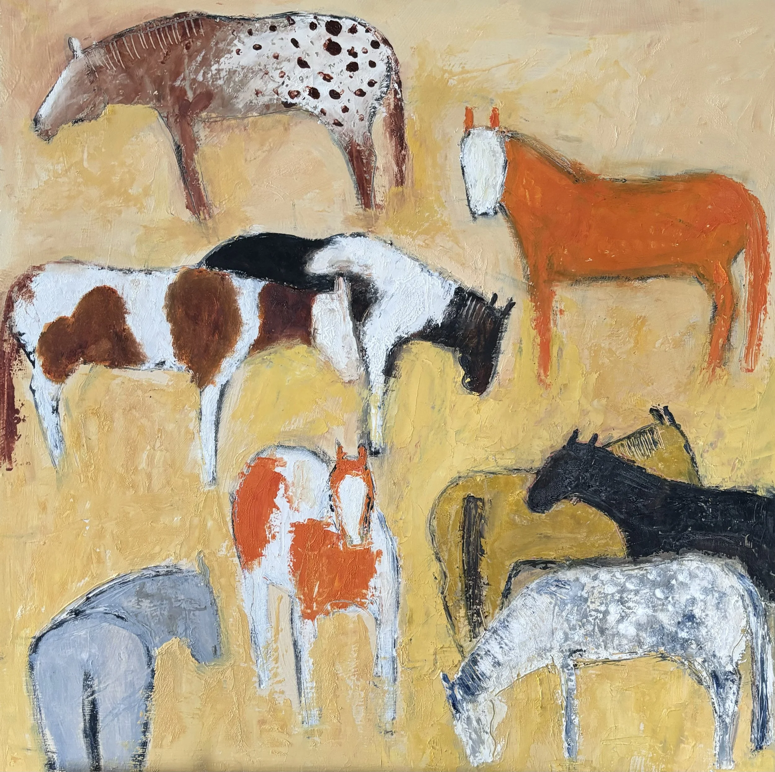 Appaloosa Horse with Friends