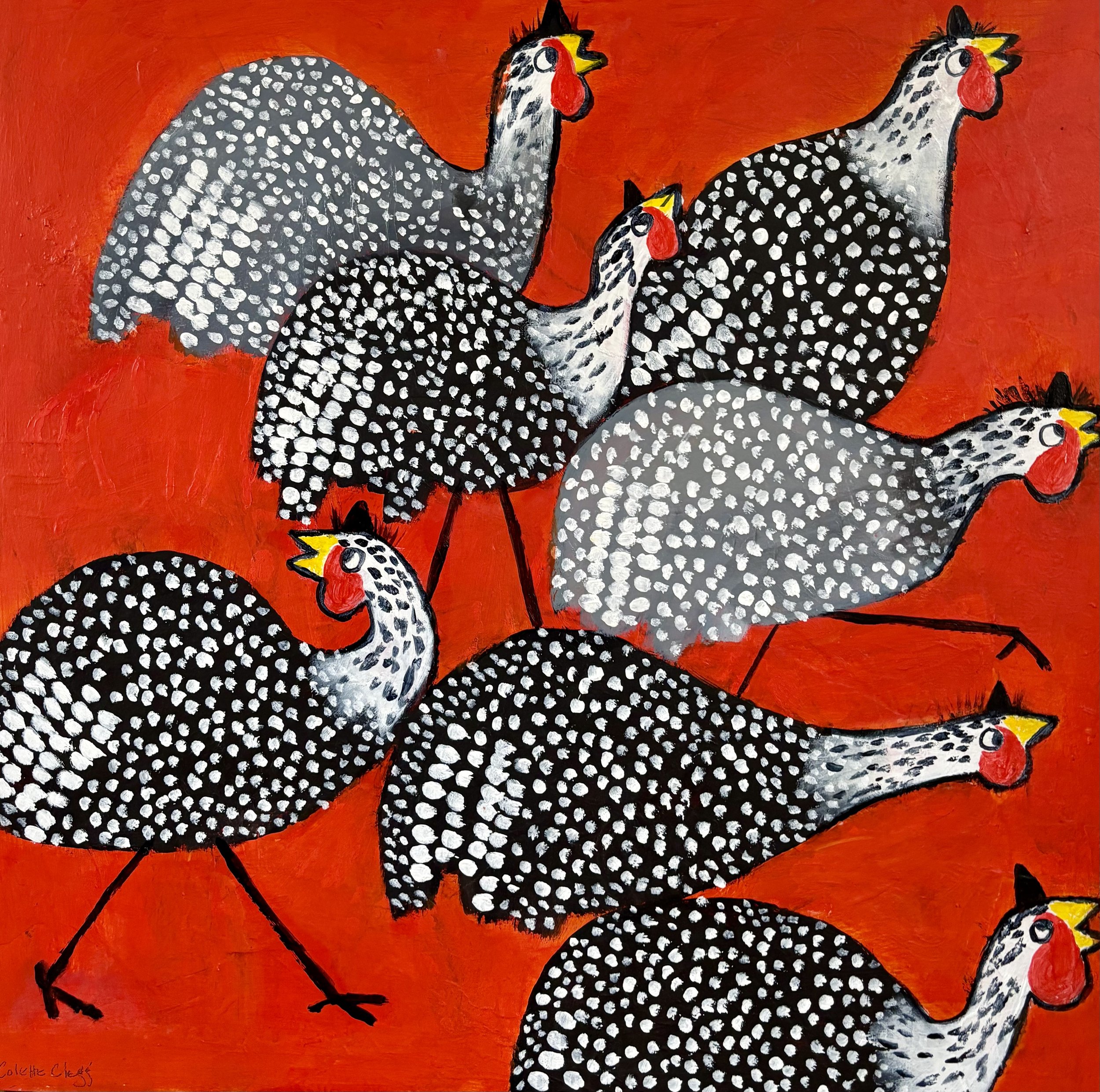 A Confusion of Guinea Fowl