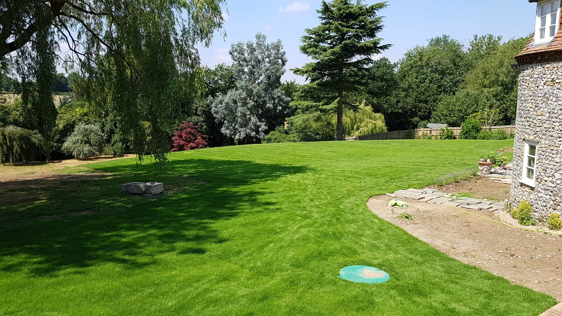 Goodmans Barn new lawn