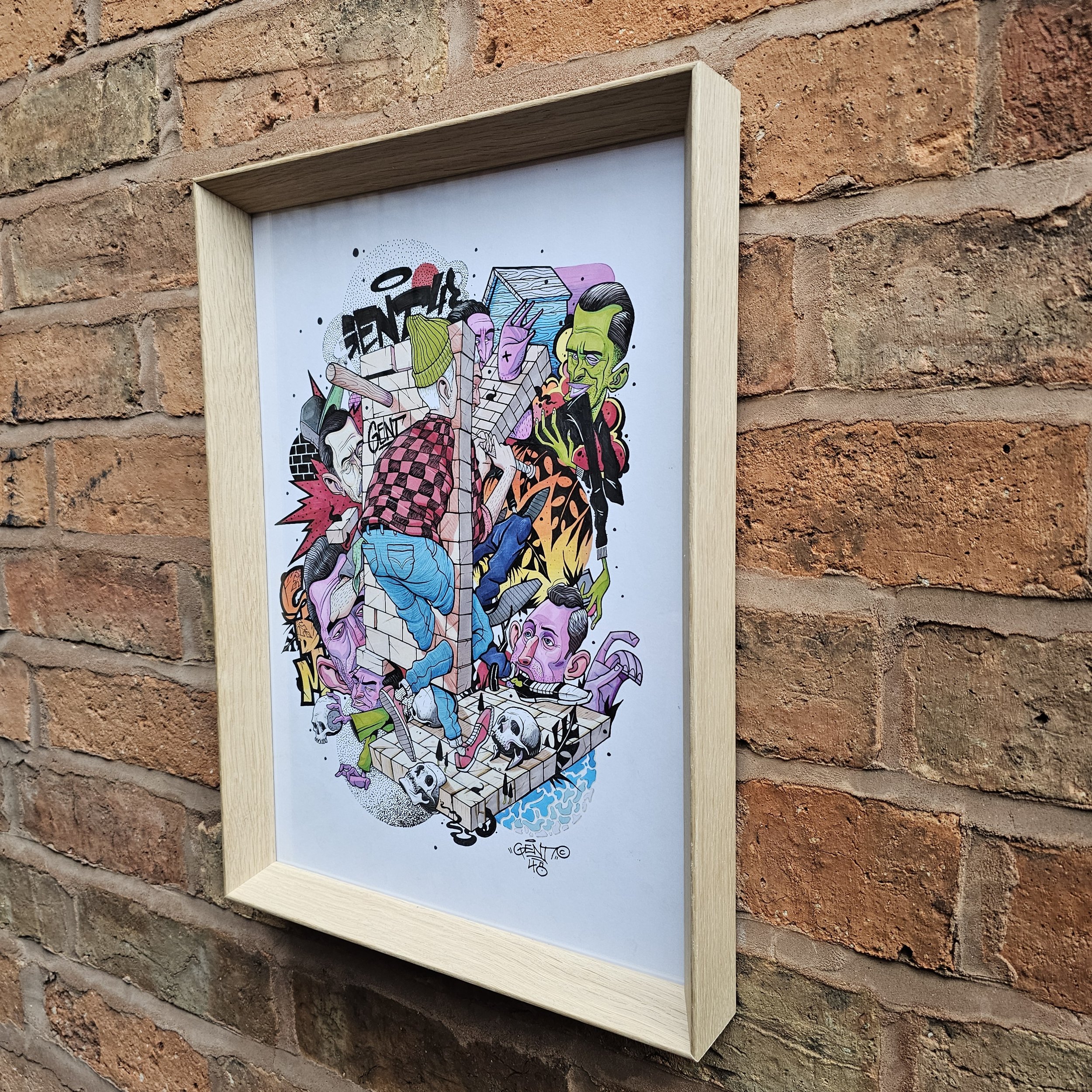 Gent 48 Into Wall Colour Original framed 2.jpg