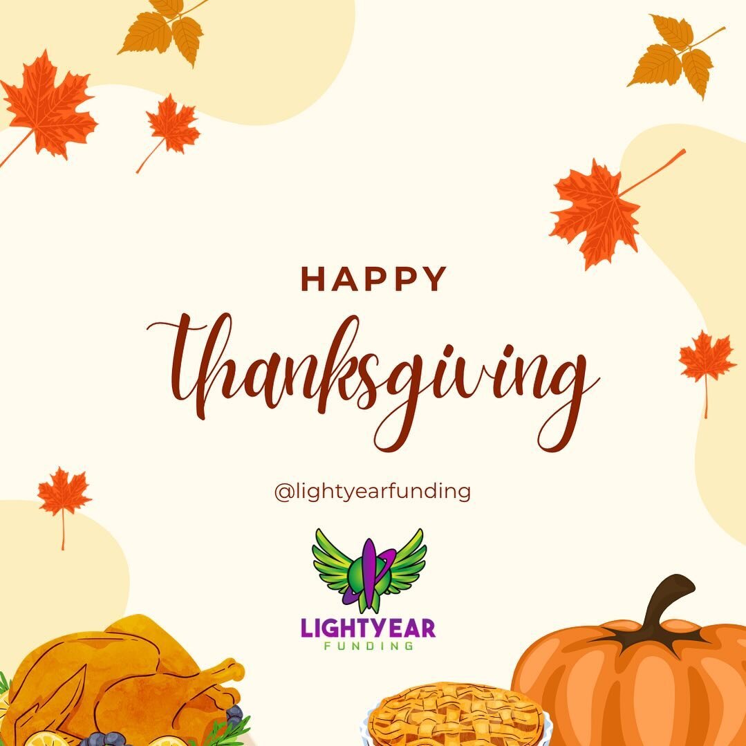 Happy Thanksgiving from all of us at LYF!!! Thank you for making this our most successful year to date. We are so appreciative to our referring chiropractors, medical providers and attorneys. 

#lightyear #lightyearfunding #medicalfunding #mri #canto