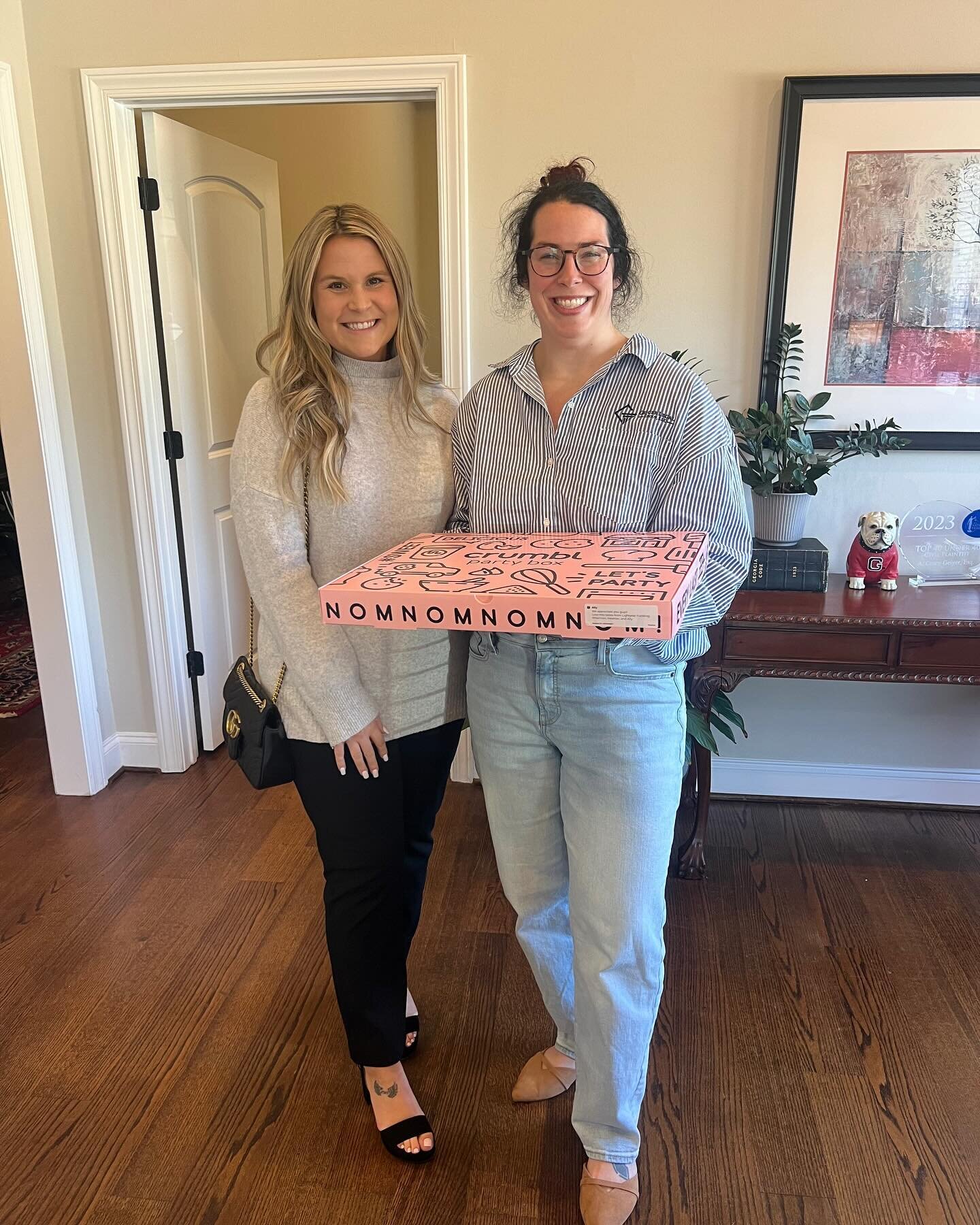 Ally crumbl&rsquo;ing cookies at @geigerlegal today! Love our Canton attorneys! Follow Casey now!!!! @casey_geiger @geigerlegal 

#lightyearfunding #personalinjury #mri #geiger