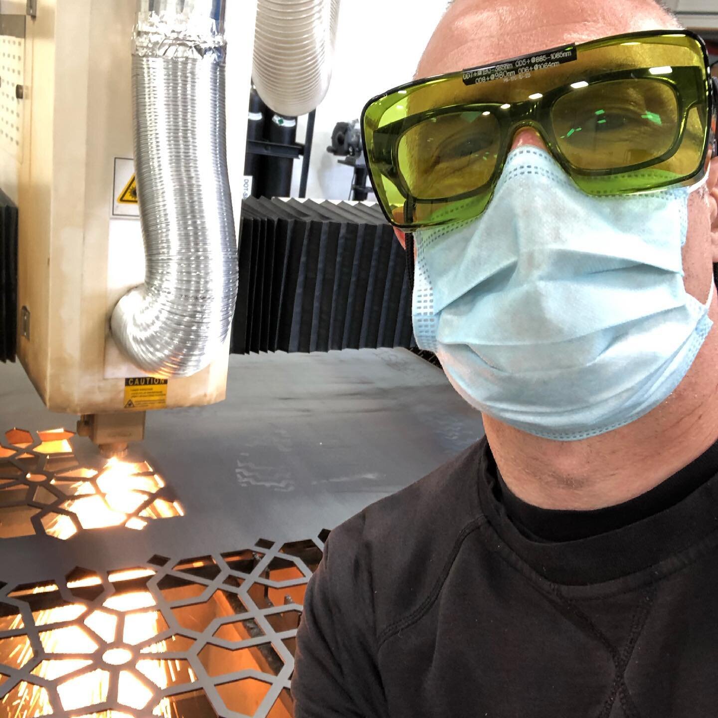 Laser selfie. #lasercutting #metal #fiberlaser