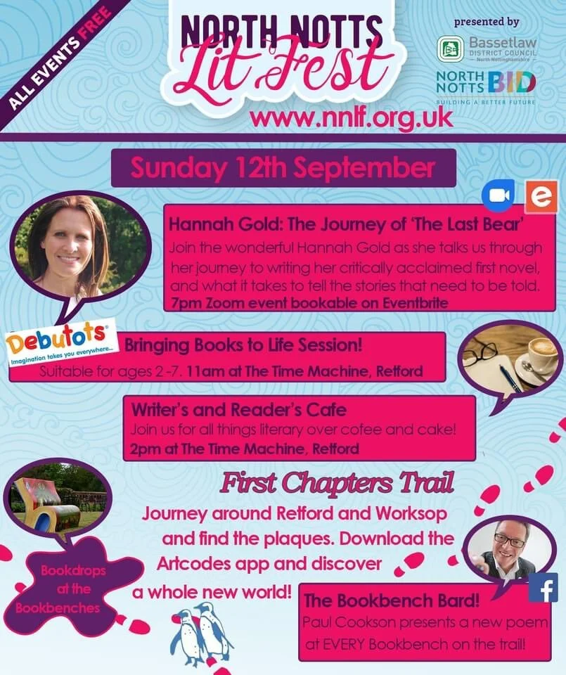 North Notts Literary Festival – 12th Sept at 7pm 