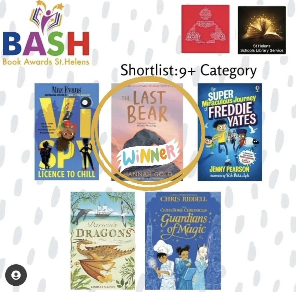 The Last Bear WINS the BASH Book Awards!
