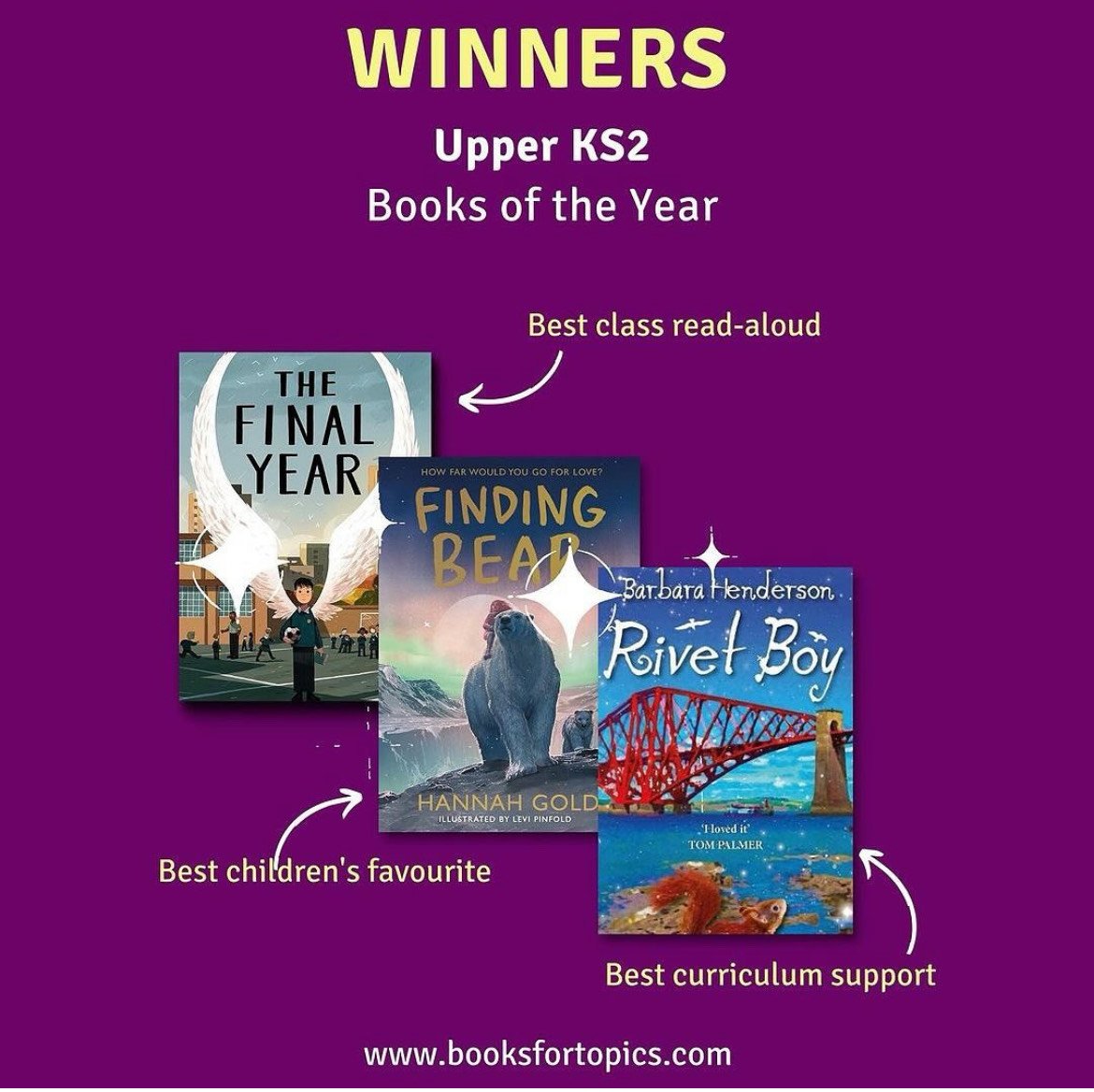 Finding Bear Wins Books for Topics Award