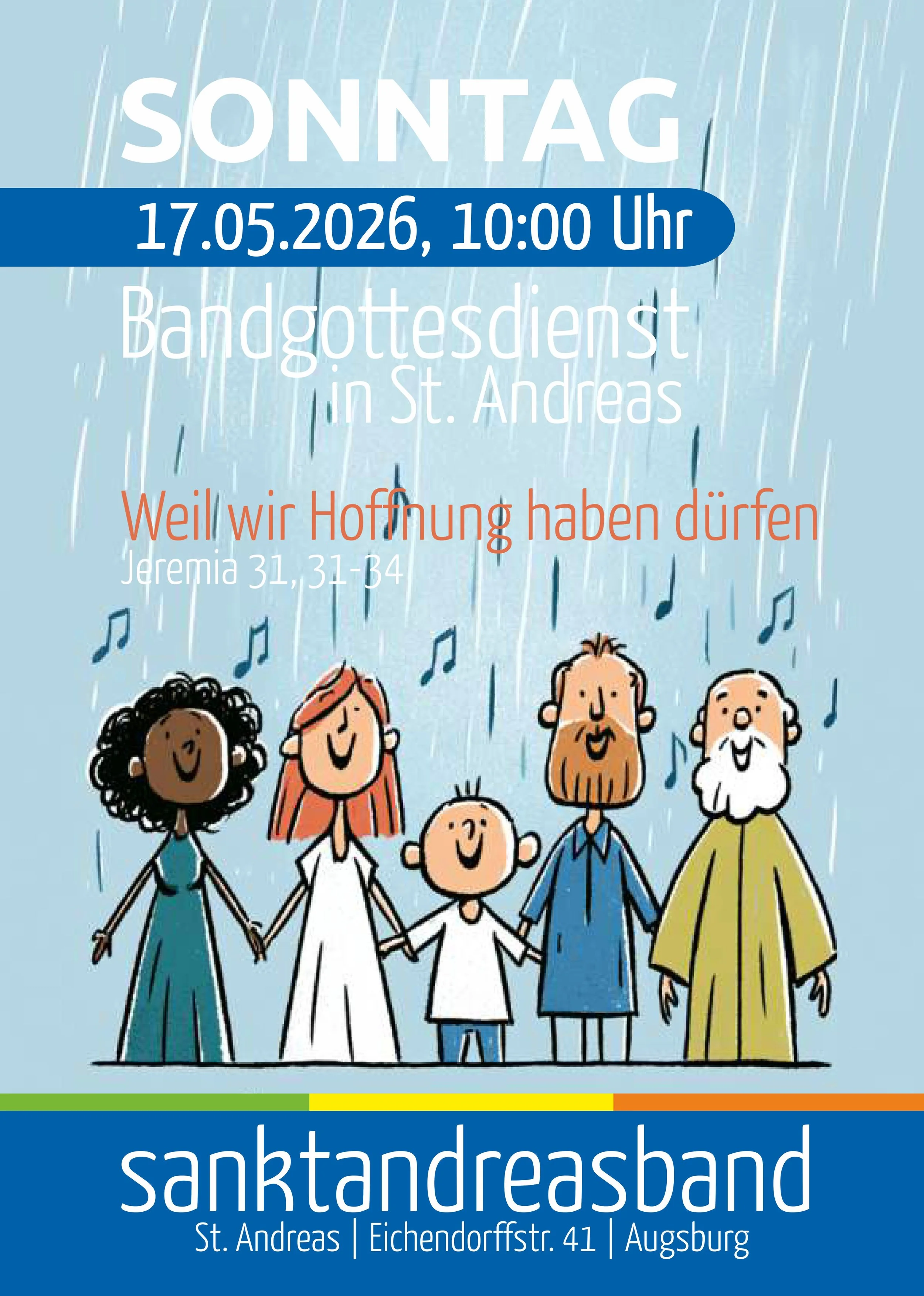 Bandgottesdienst in St. Andreas am 17. Mai 2026