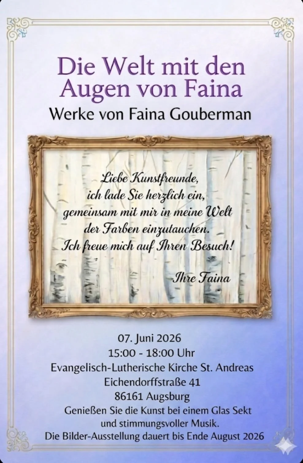 Die Welt mit den Augen von Faina