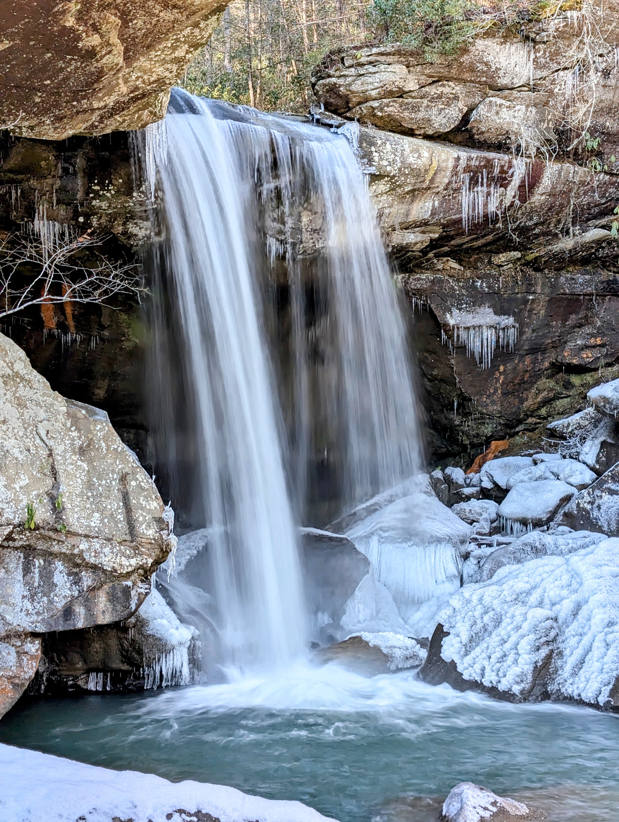 Ice Day at Eagle Falls