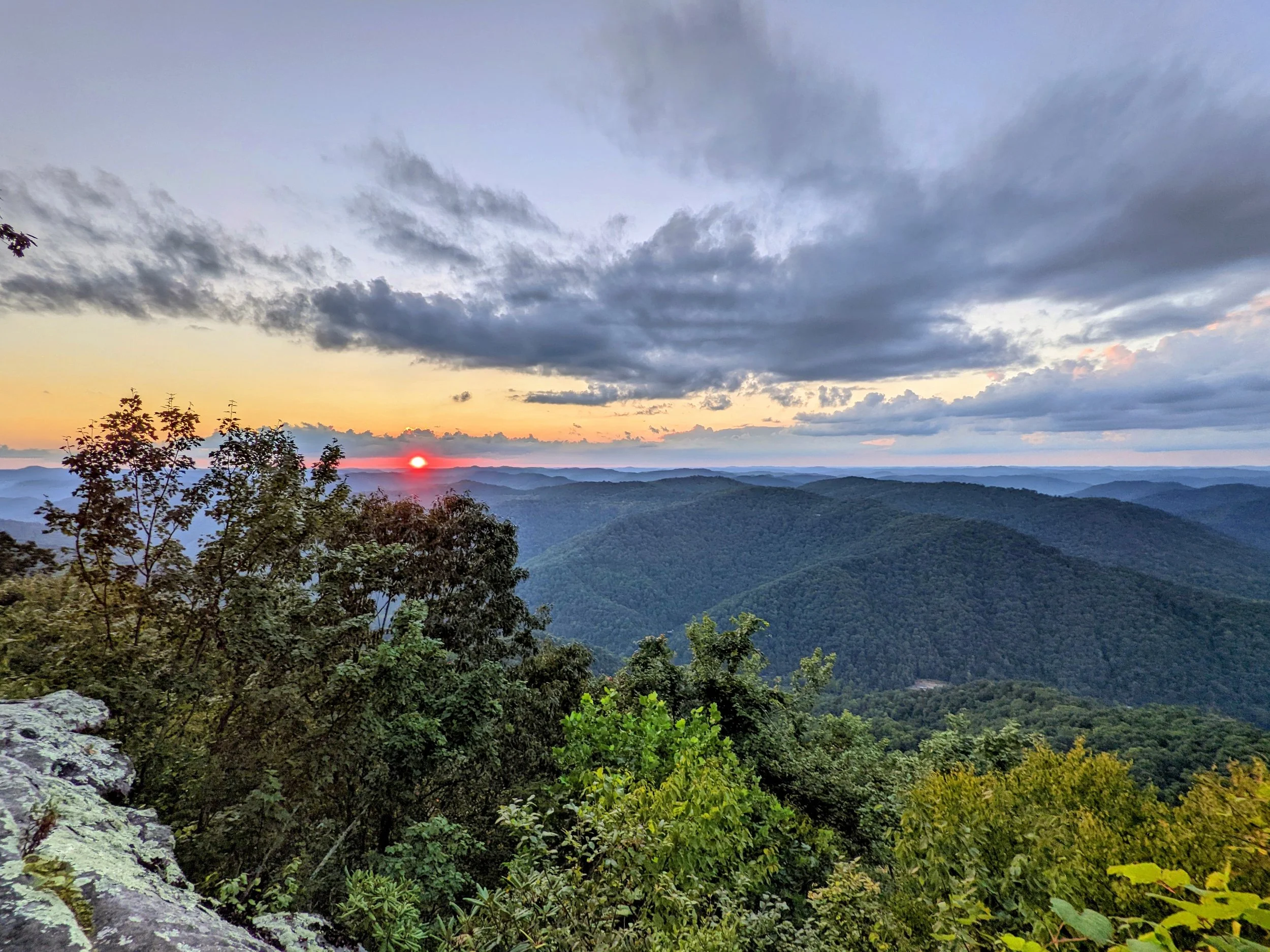 Sunset at Lone Tree Overlook — Kentucky Hiker Project