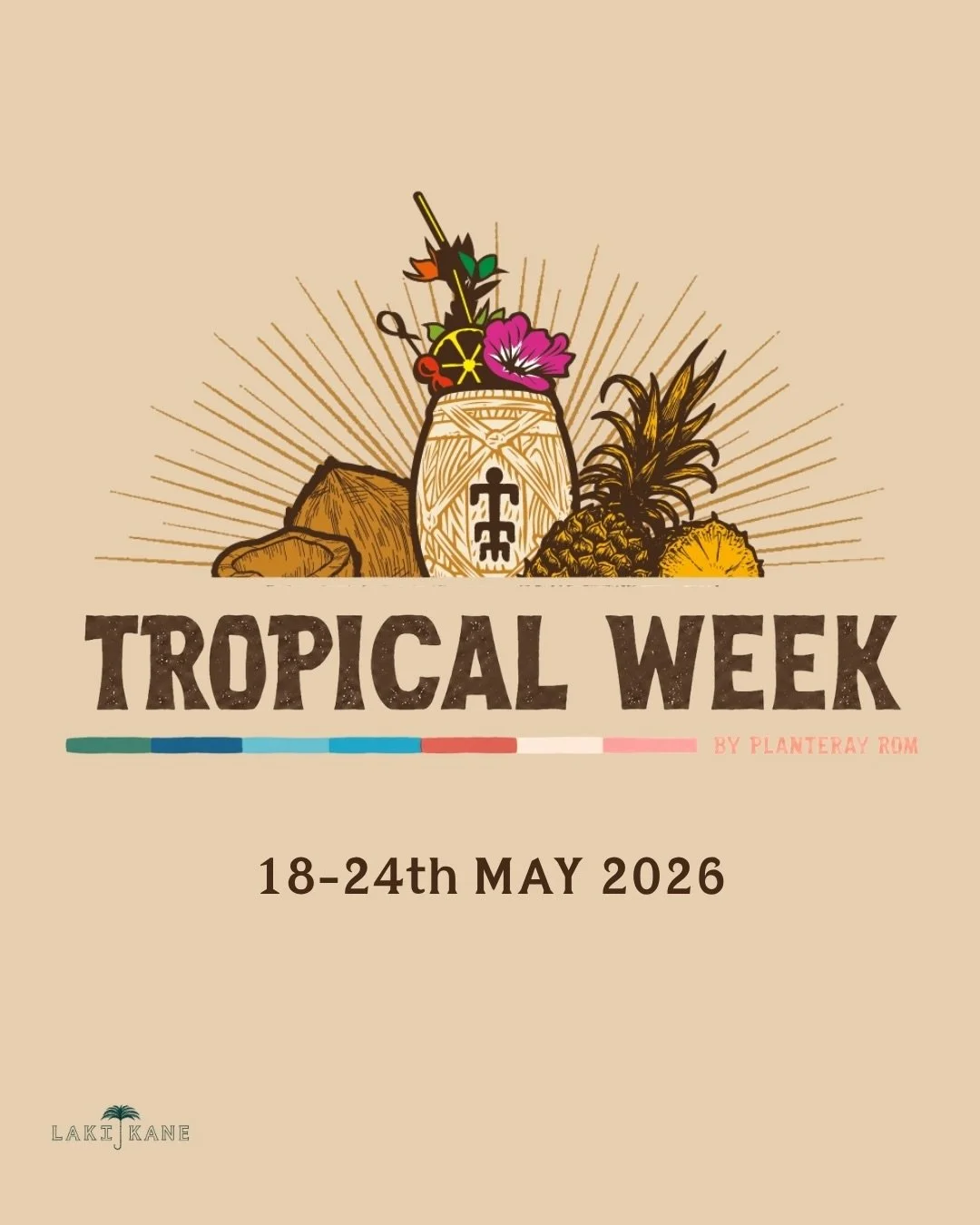 Tropical Week has landed at Laki Kane 🌴

For one week only, we&rsquo;re pouring a limited-edition menu inspired by the great terroirs of rum.

Bold flavours, tropical twists, and cocktails built for long nights.

From the creamy chaos of the Cold Br