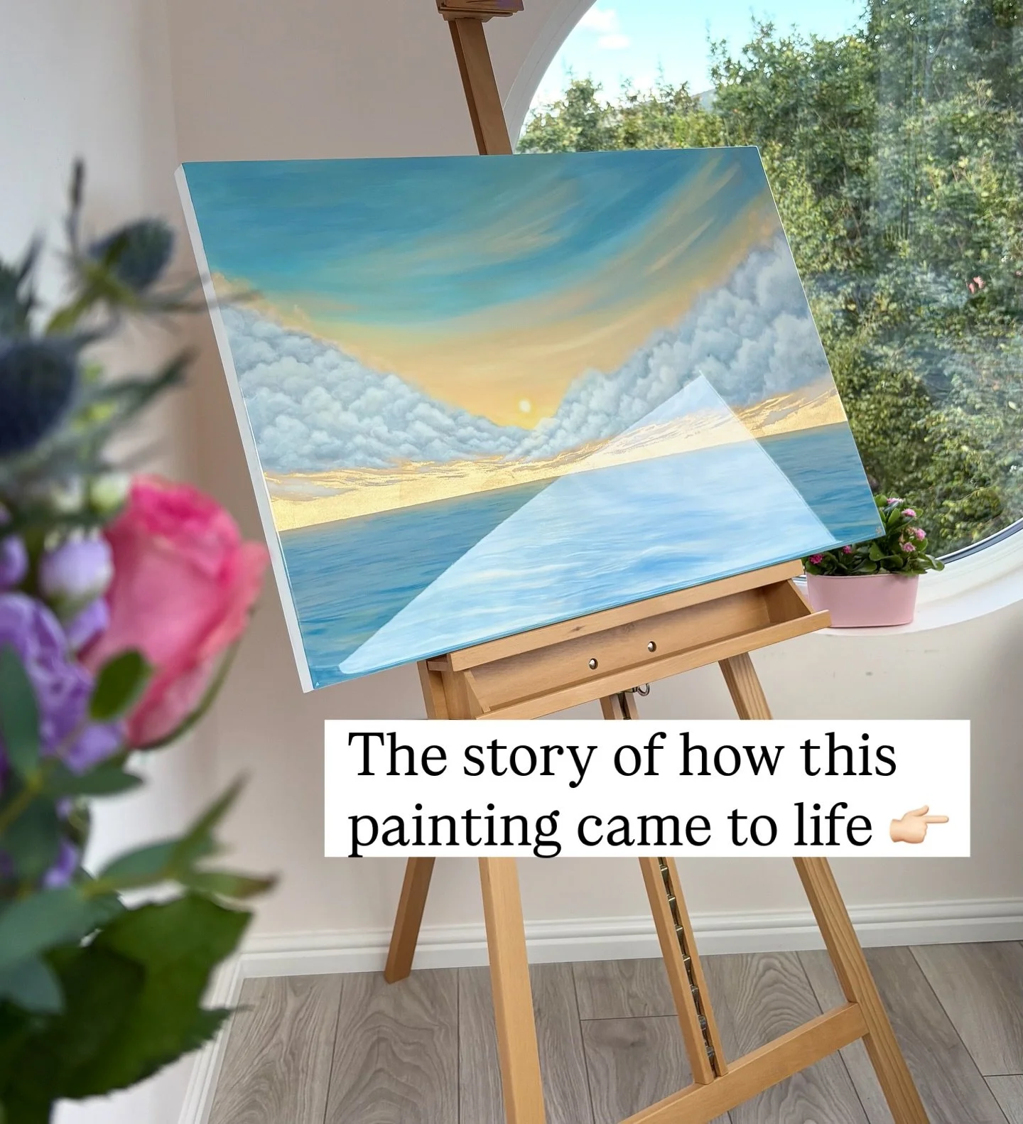Do you think I made the right decision with this piece? ☀️ 
(read the text on the images)

Working in my studio on my own can sometimes make me get in my own head a bit, and at times I second-guess myself. Grateful for the feedback and encouragement 