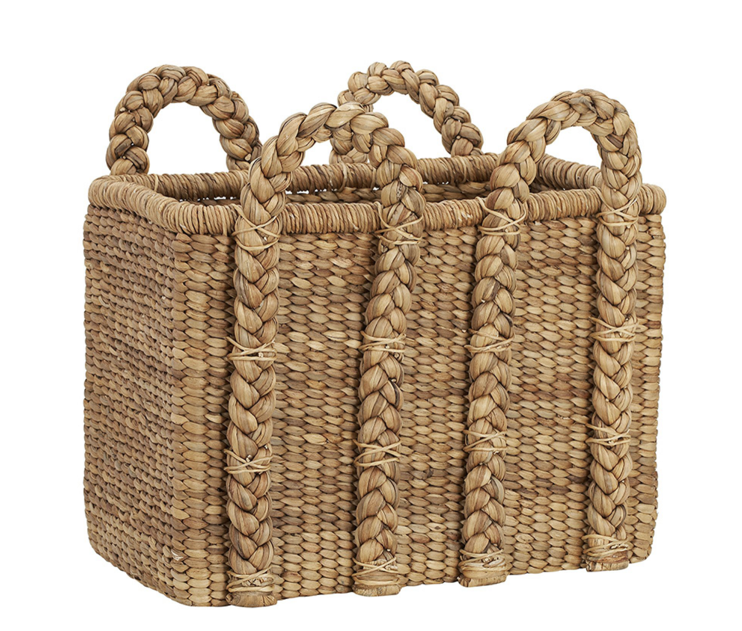 Beachcomber Handwoven Basket, Tall Rectangular Basket - 24"W x 22.5"H, Natural, x 2
