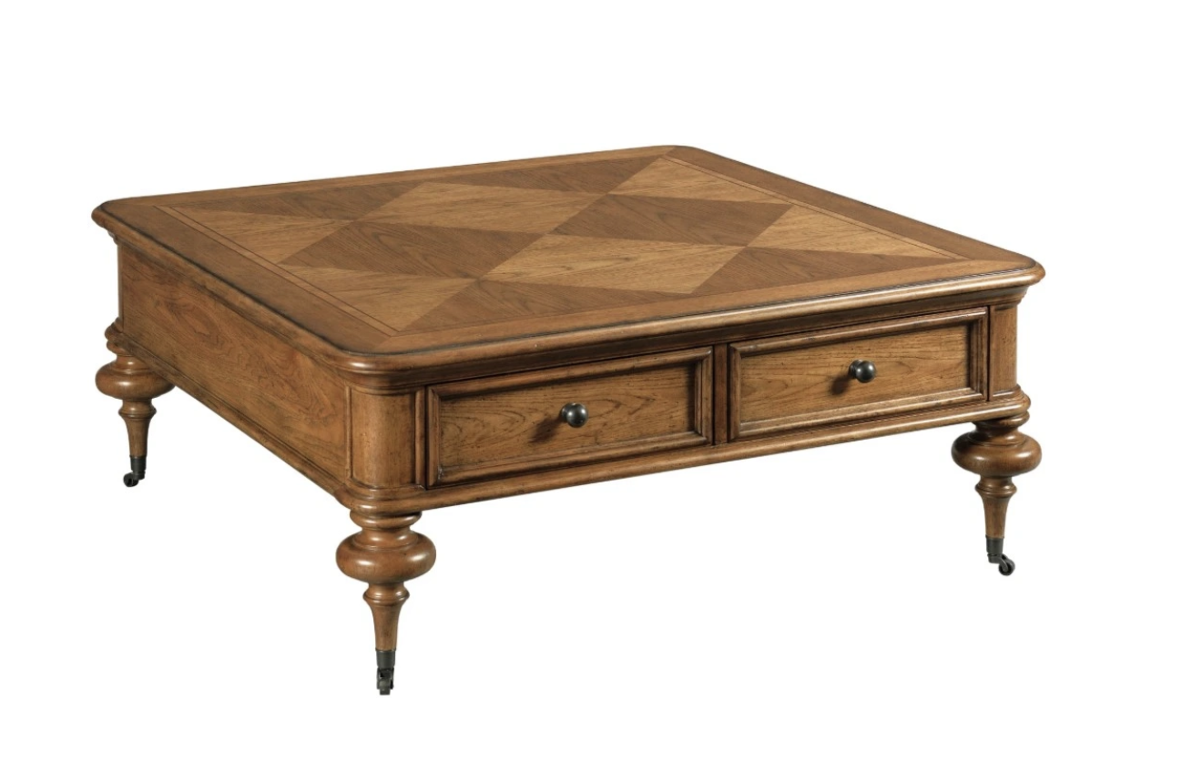 Pearson Cognac Square Cocktail Table
