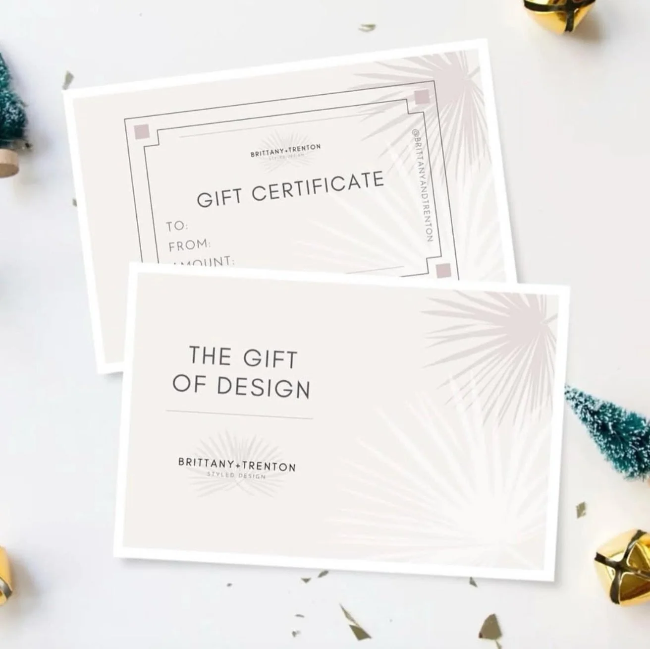Getting down to the wire on holiday shopping! 🌲 Have a design lover in your life, someone needing help with a project, design guidance or a room refresh? Give the gift of design services! 🎁 Gift cards available on brittanyandtrenton.com 🔗