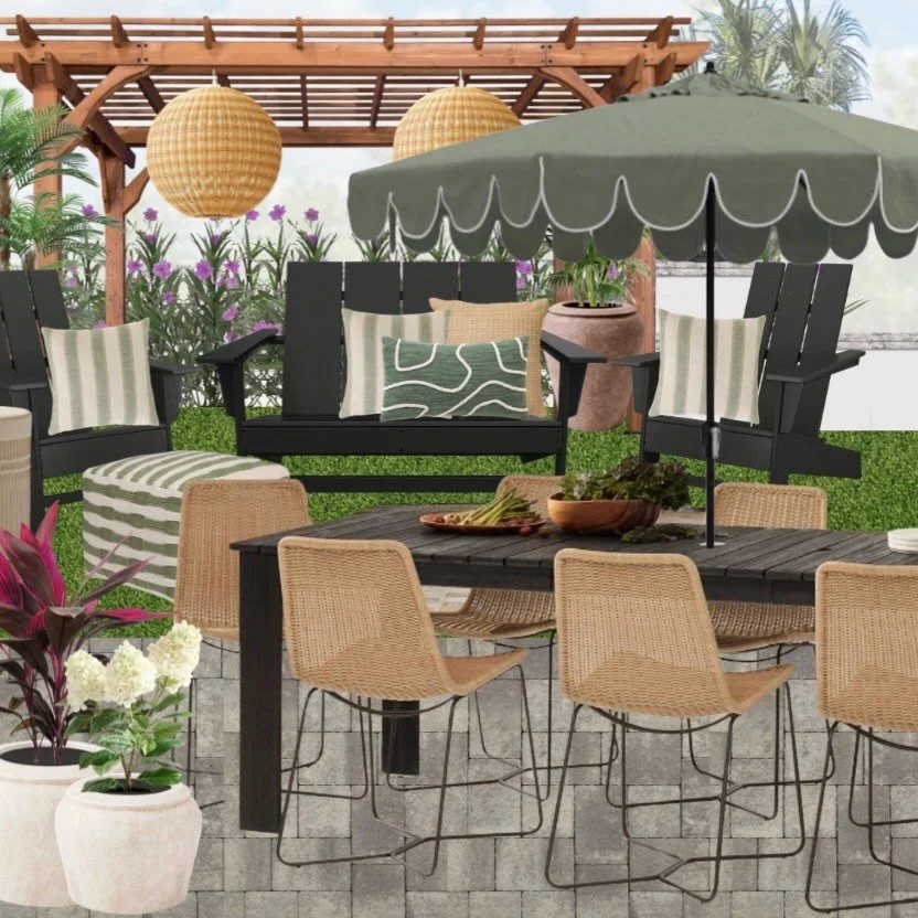 Backyard retreat! ✔️ This client&rsquo;s exterior is taking shape and we cannot wait to transform their outdoor living to enjoy this summer! 🌴