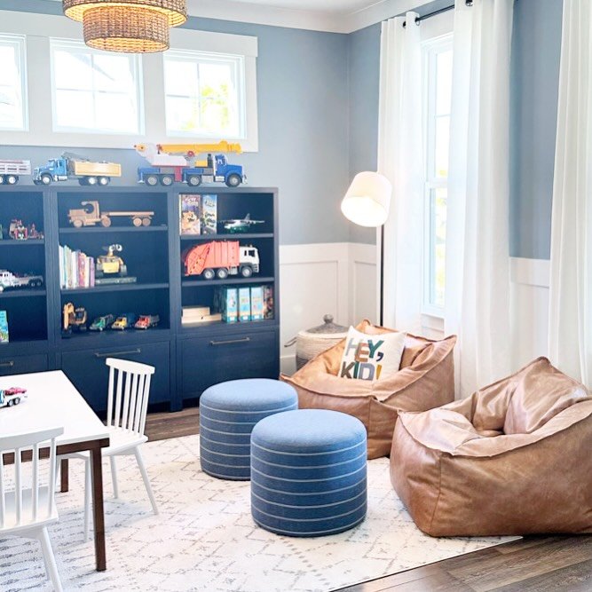 Summer break is almost here! 📚 Last full week of school calls for a space at home for those kiddos - for organization, creativity, balance and yet still flows with the aesthetic of your home. This client&rsquo;s flex playroom is still a favorite of 