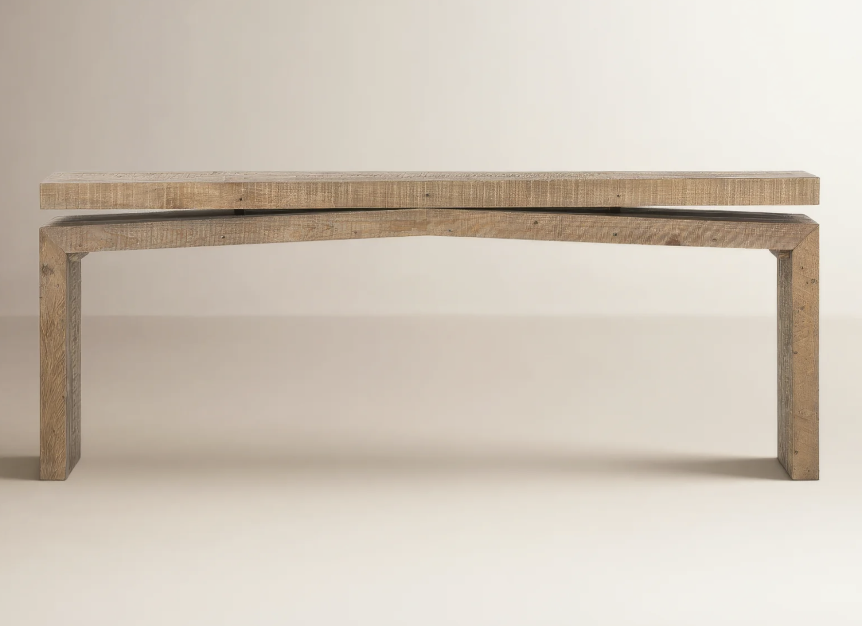 Henn Console Table, Sierra Rustic Natural, 30.75" H x 60" W x 15" D