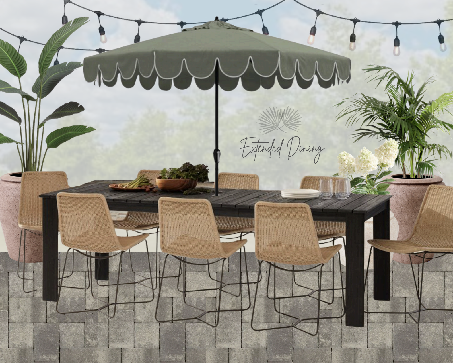 Dining, Entertainment and Firepit